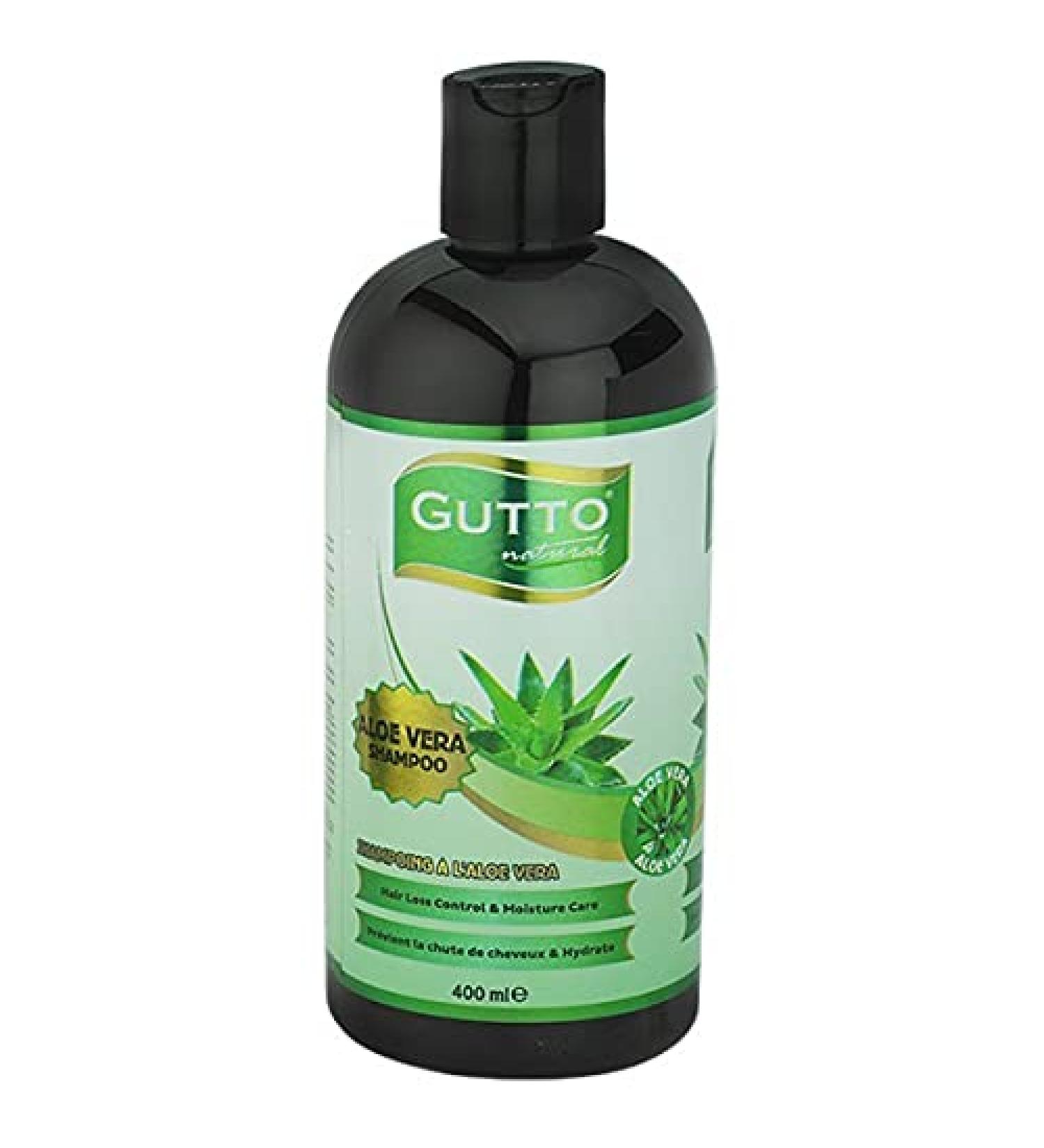 Gutto - Aloe Vera Shampoo - Prevents Hair Loss & Moisturizes - Buy Online on GoSupps.com