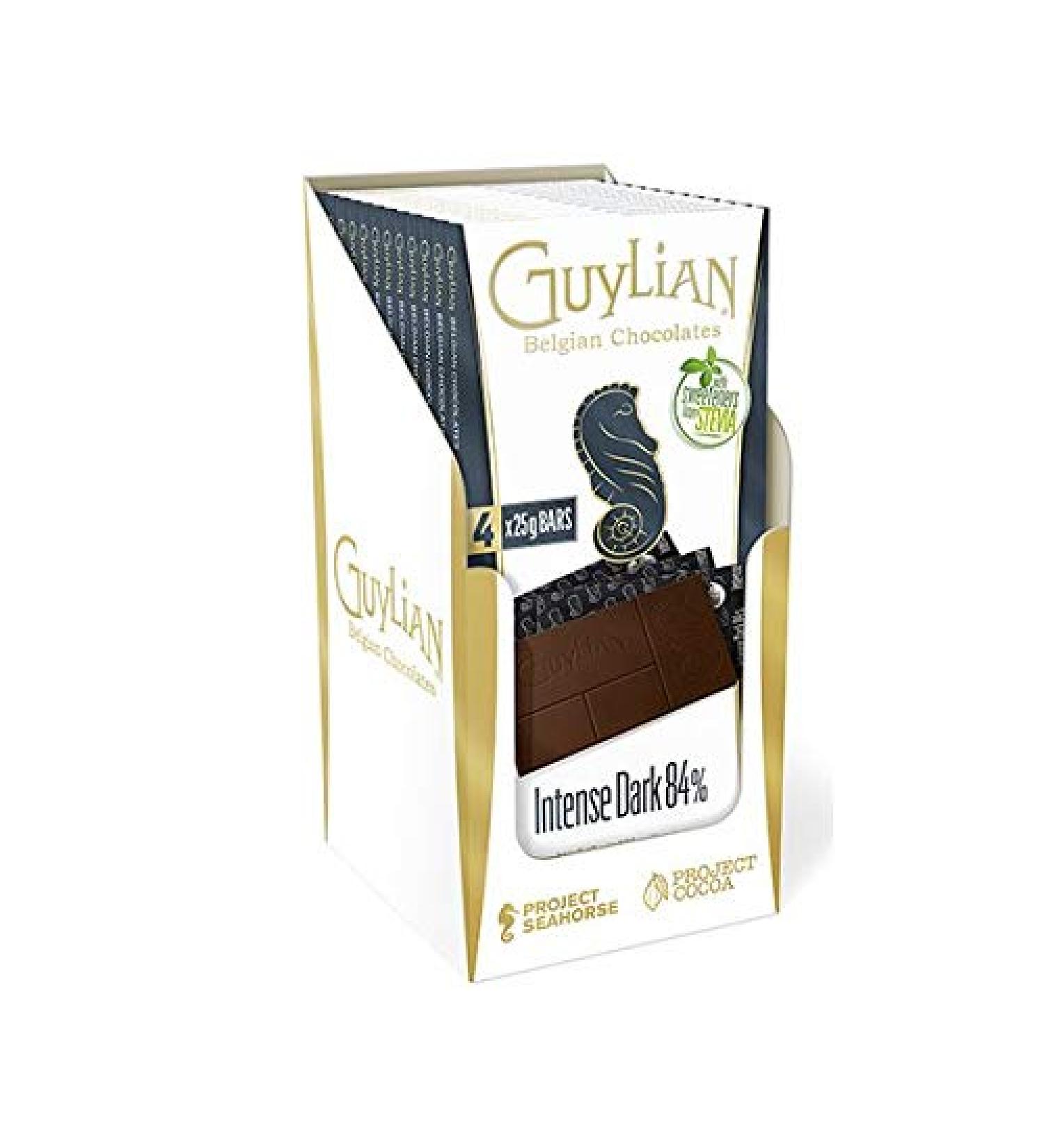  GuyLian GuyLian Pack of 12 Belgian chocolate bars with no added sugar 100g - Buy Online on GoSupps.com