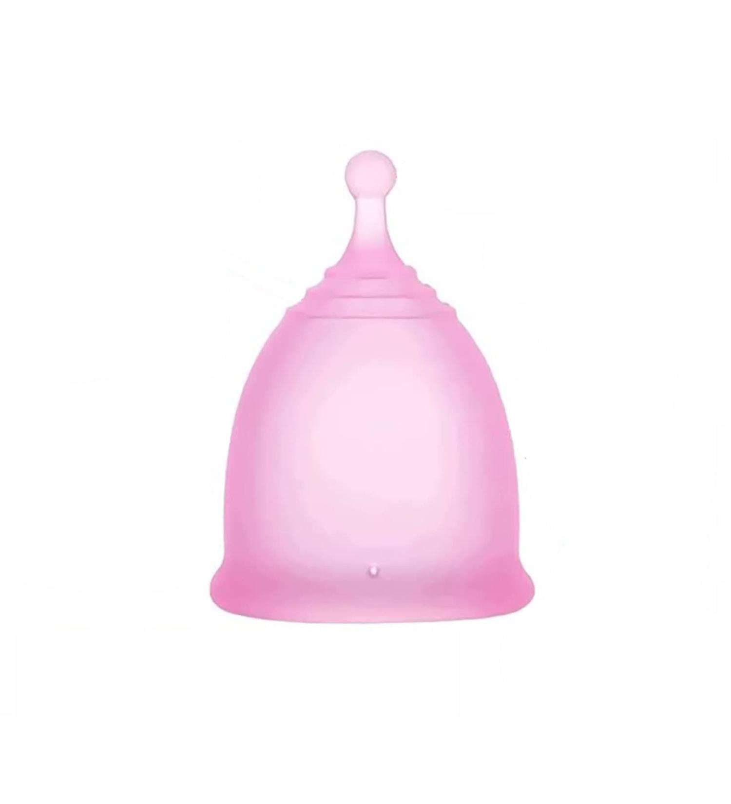 Pink Silicone Menstrual Cup - Reusable Soft & Flexible Eco-Friendly Design - Buy Online on GoSupps.com