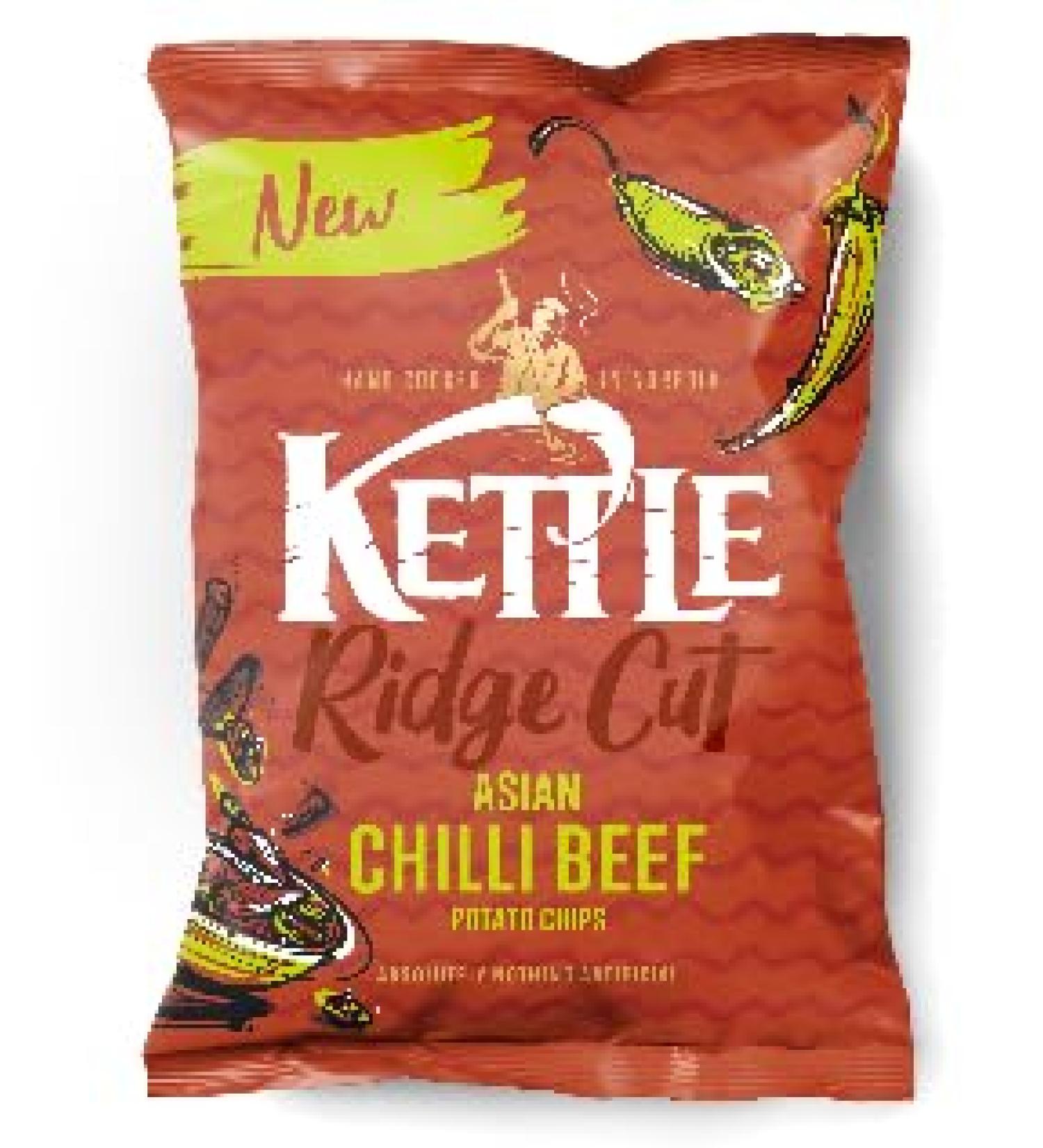 Kettle Asian CHILLI BEEF Crisps 8 x 130g Bags