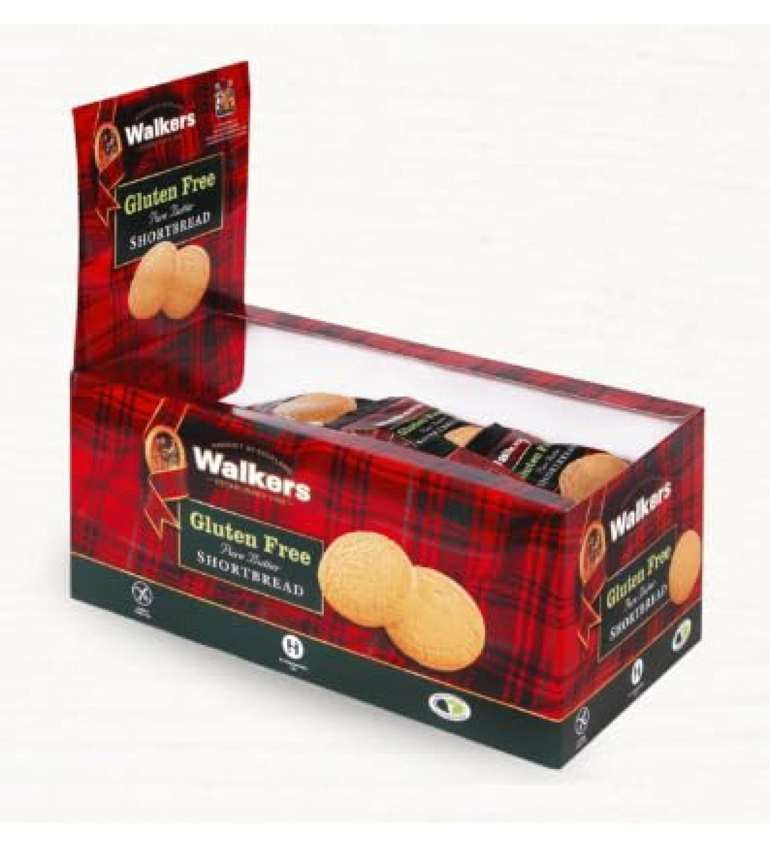 Walkers Gluten Free Shortbread Rounds (2's) 24 x 30gm (Pack of 2) - Buy Online on GoSupps.com