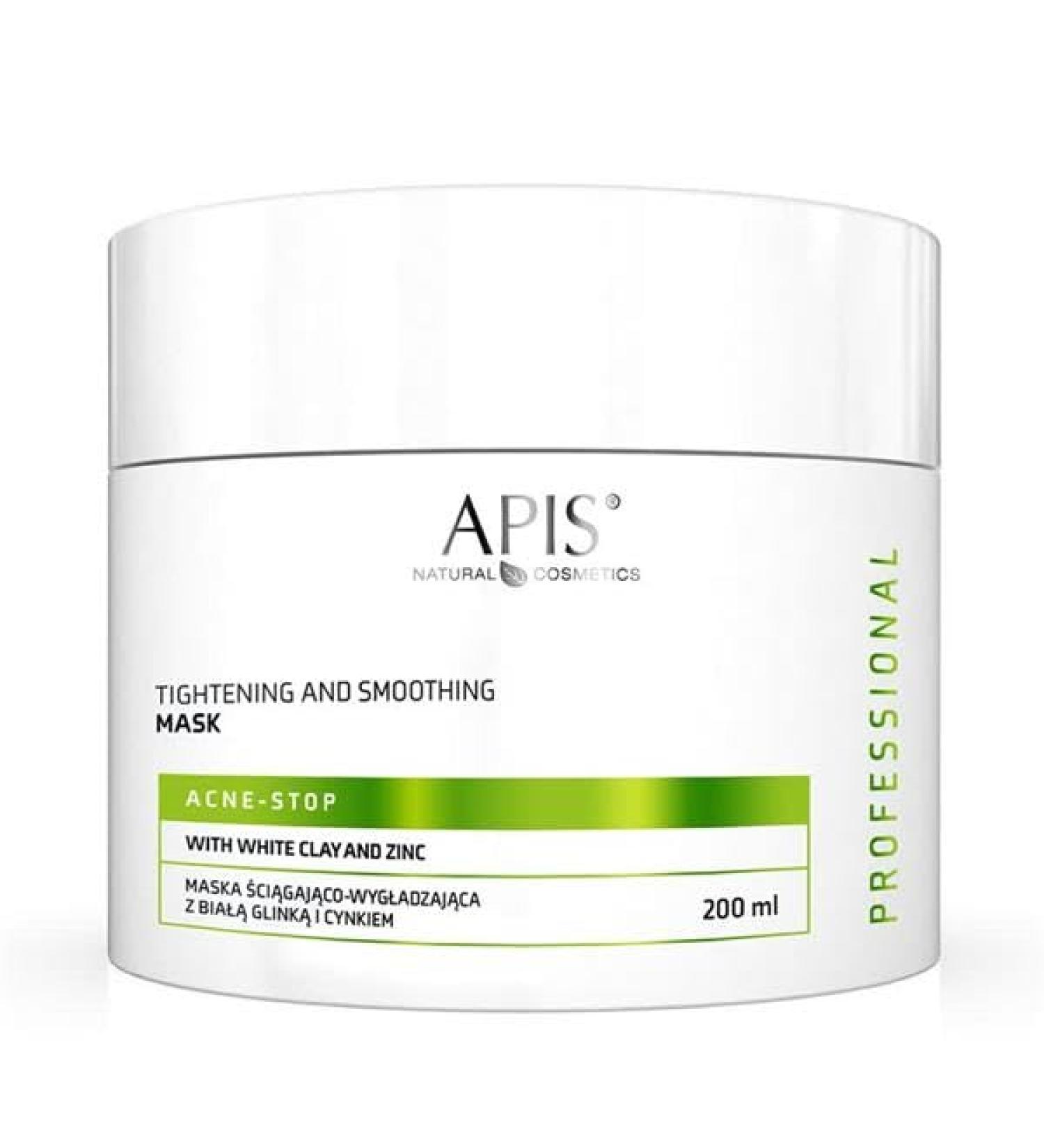 APIS Professional APIS Astringent mask smoothing with white clay and zinc 200 ml