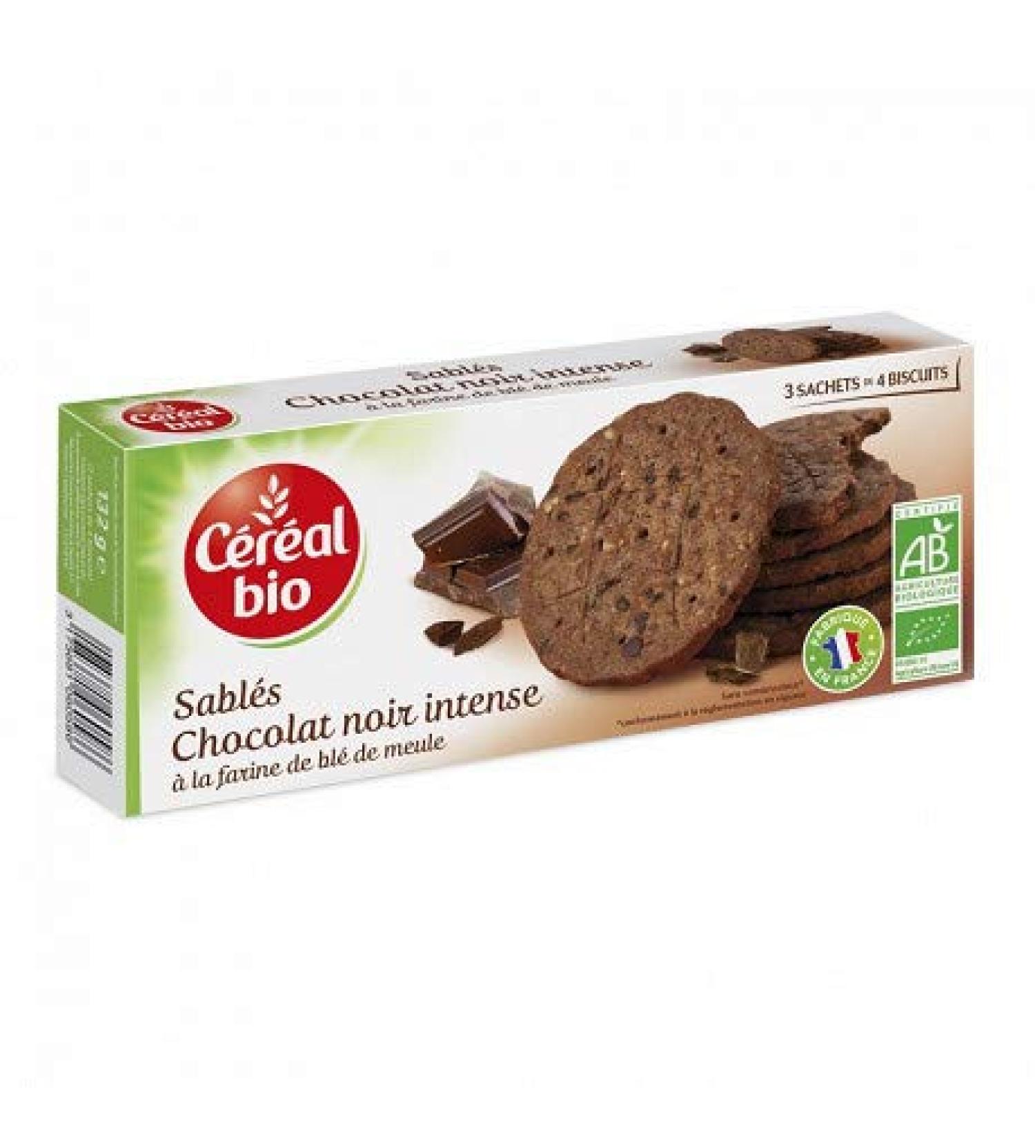 CEREAL BIO - Intense Chocolate Biscuit Organic Cereal 132G - Pack of 4 - free delivery
