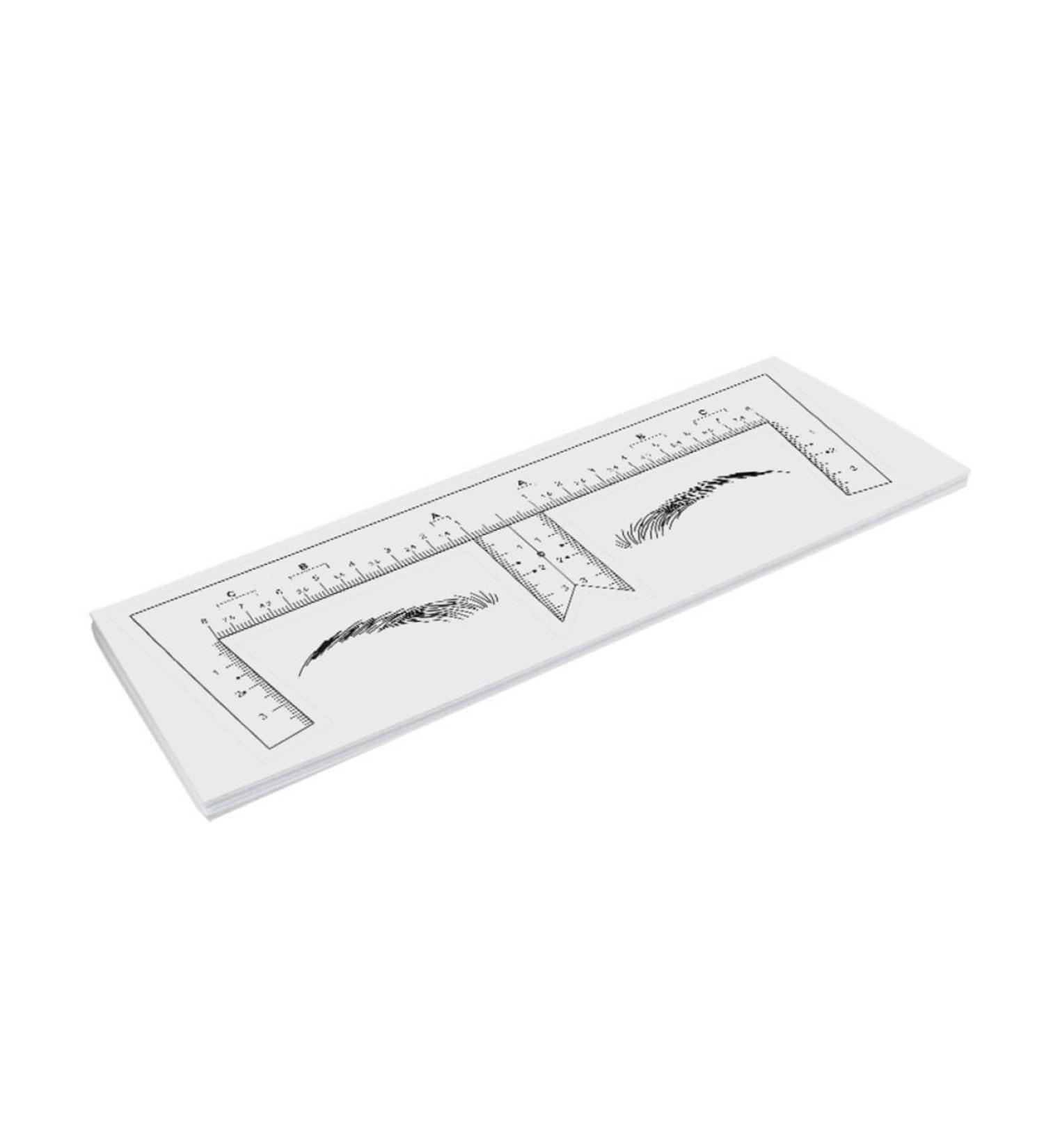 Beatifufu 10pcs Eyebrow Design Ruler Eyebrow Diy Stencil Measuring Ruler Eyebrow Trimming Positioning Ruler - Buy Online on GoSupps.com