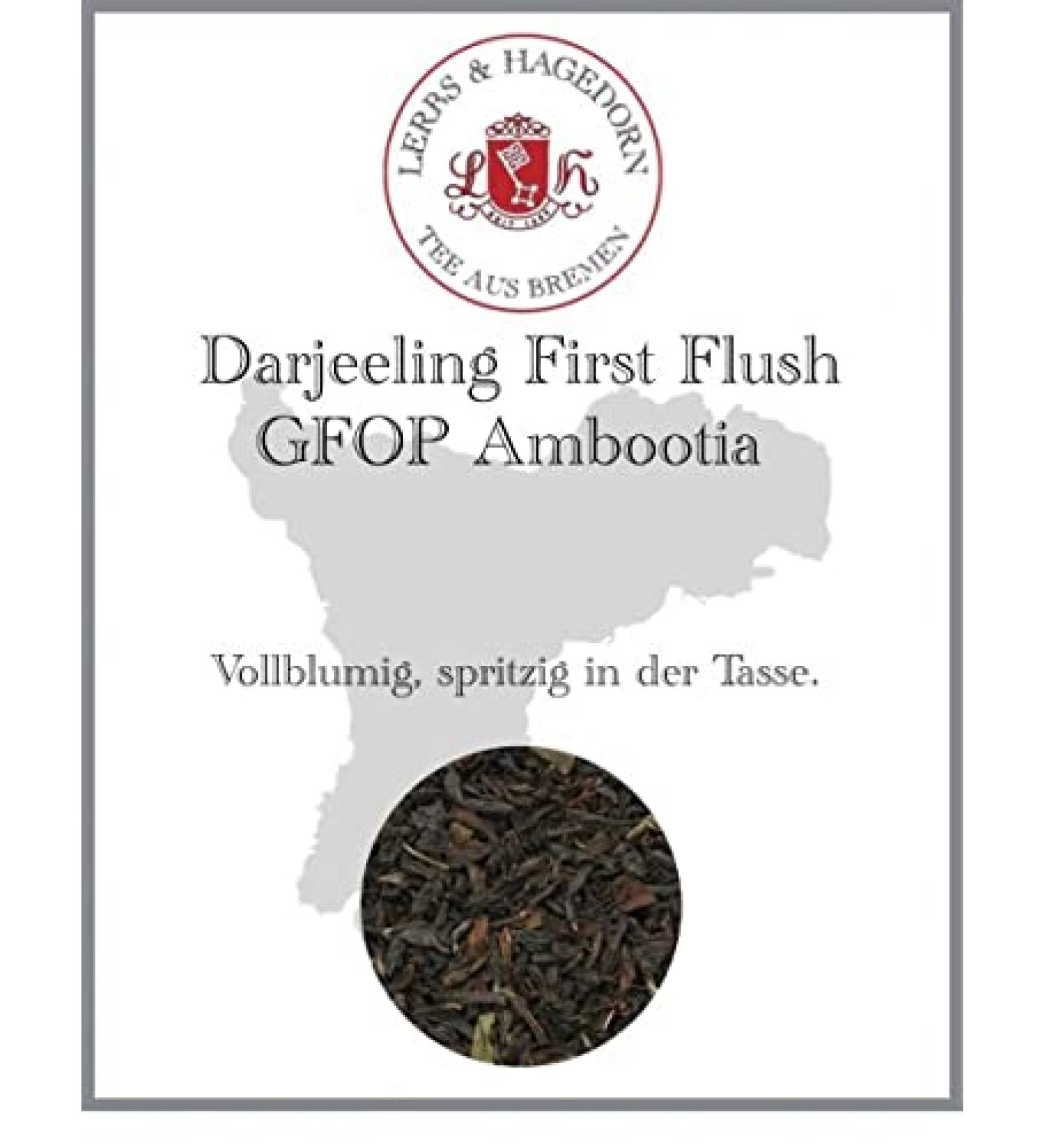  Lerbs & Hagedorn Darjeeling First Flush GFOP Ambootia 250 g - Buy Online on GoSupps.com