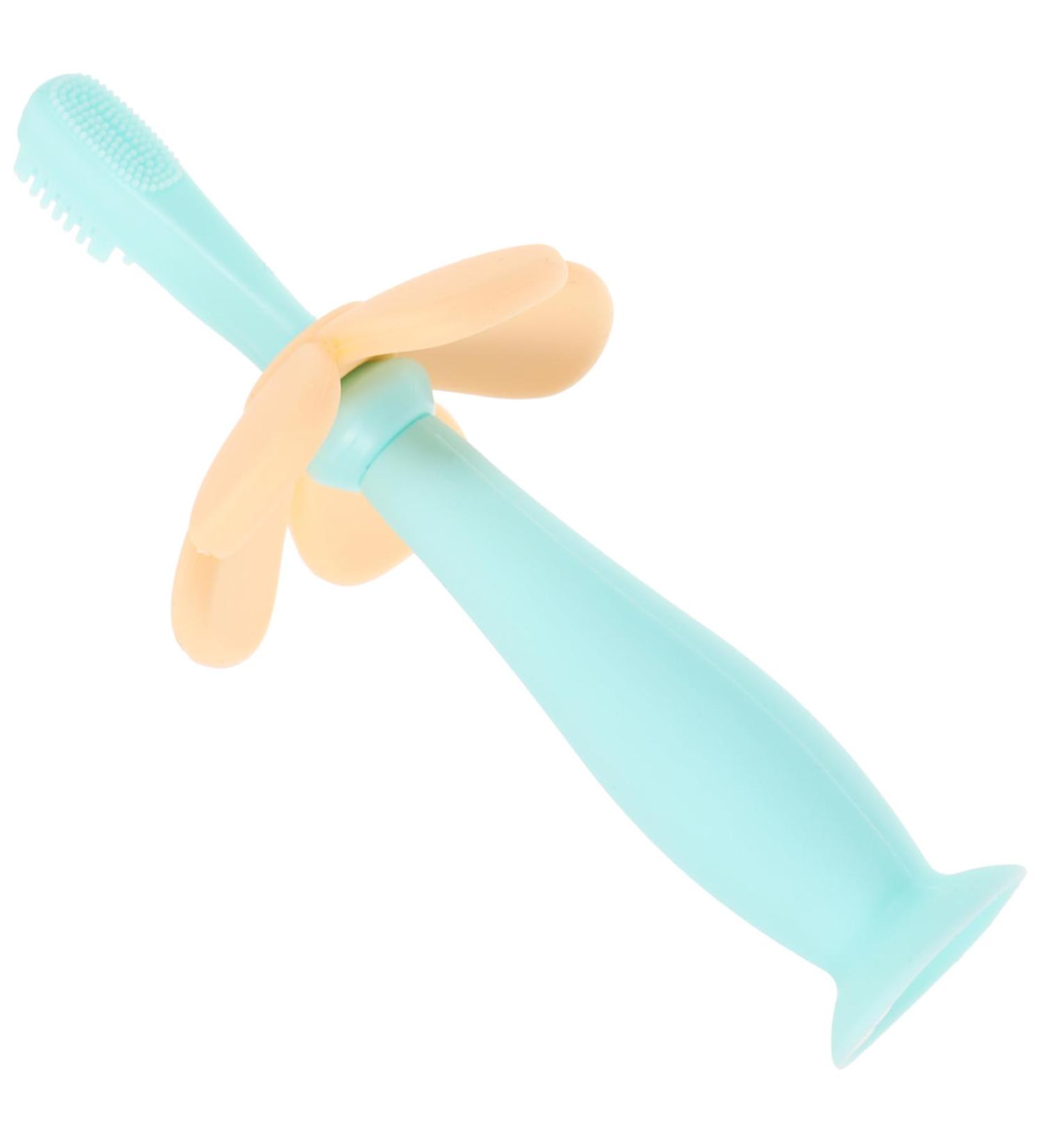 Shop Minkissy 3-Pack Silicone Bristle Baby Toothbrushes | Oral Care for Children | Safe & Gentle Training Toothbrushes - Buy Online on GoSupps.com