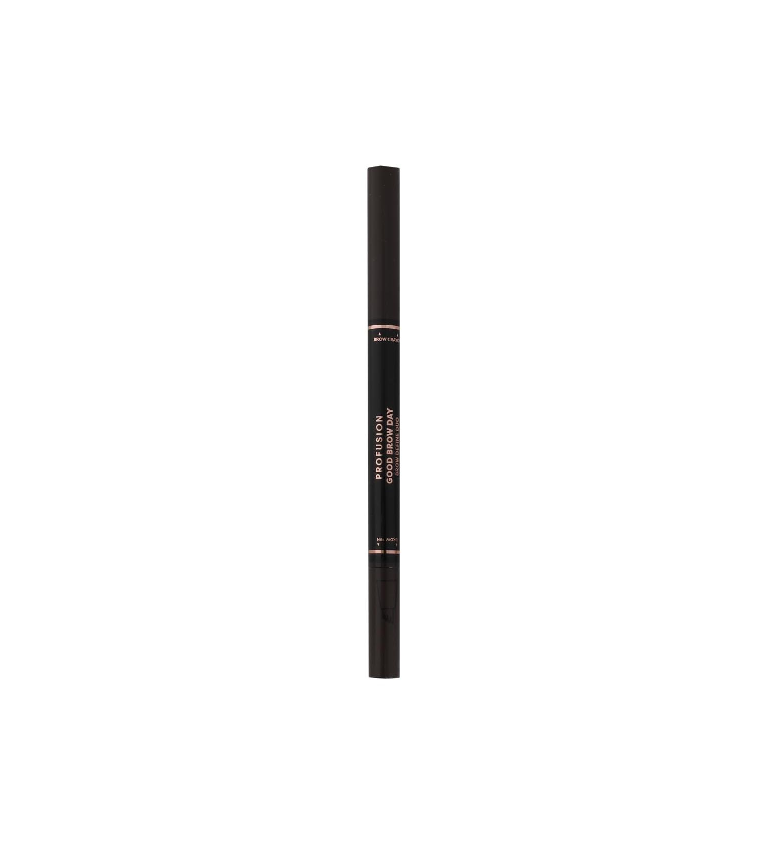 Profusion Cosmetics Good Brow Define Duo - Precision Pen & Pomade Pencil for Long-Lasting Eye-Catching Brows (Soft Black) | Unlock Your Brow Potential - Buy Online on GoSupps.com