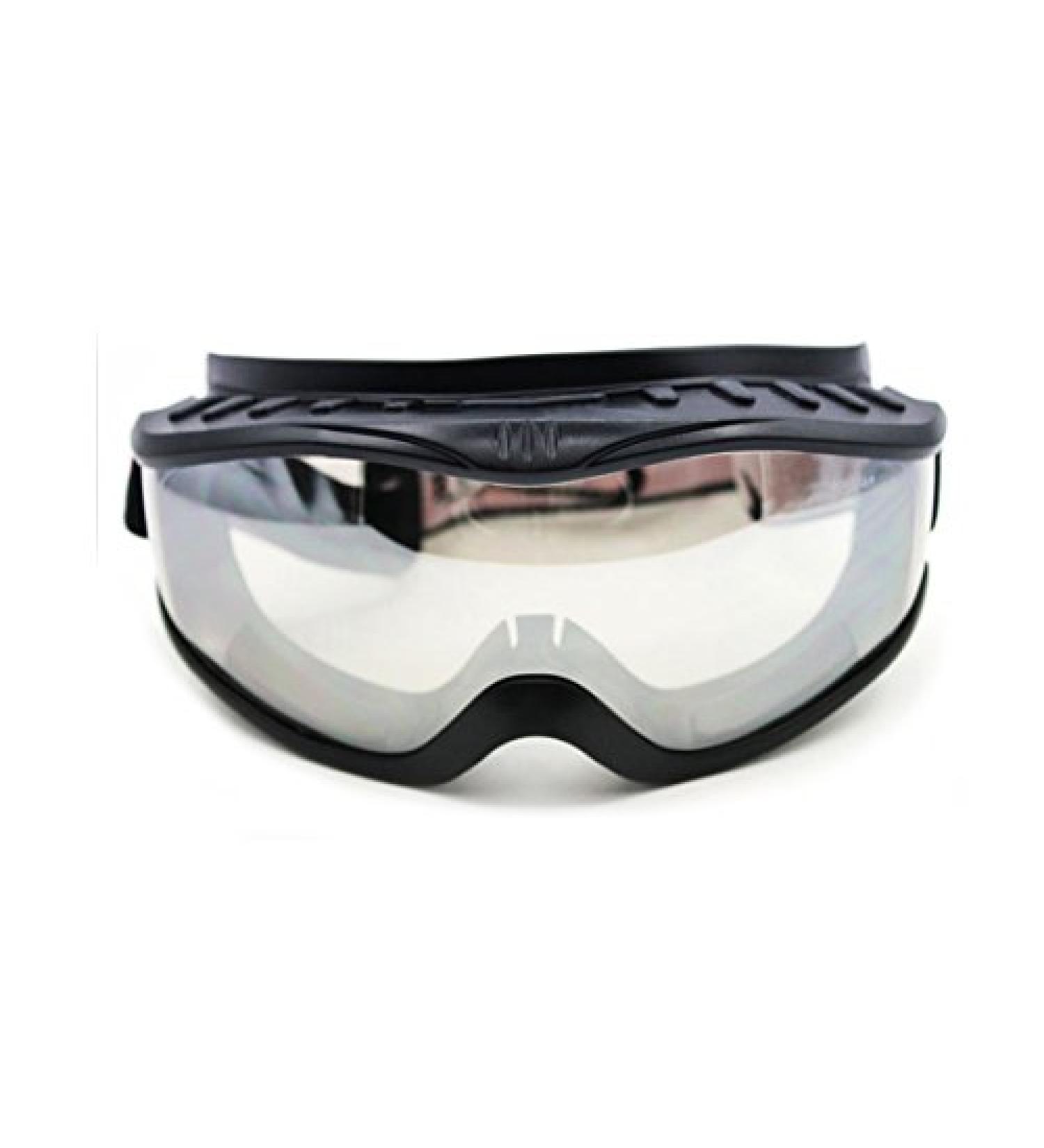 Anti-Fog Riding Goggles - Black Frame, Clear Lens - Fit Over Glasses - Buy Online on GoSupps.com
