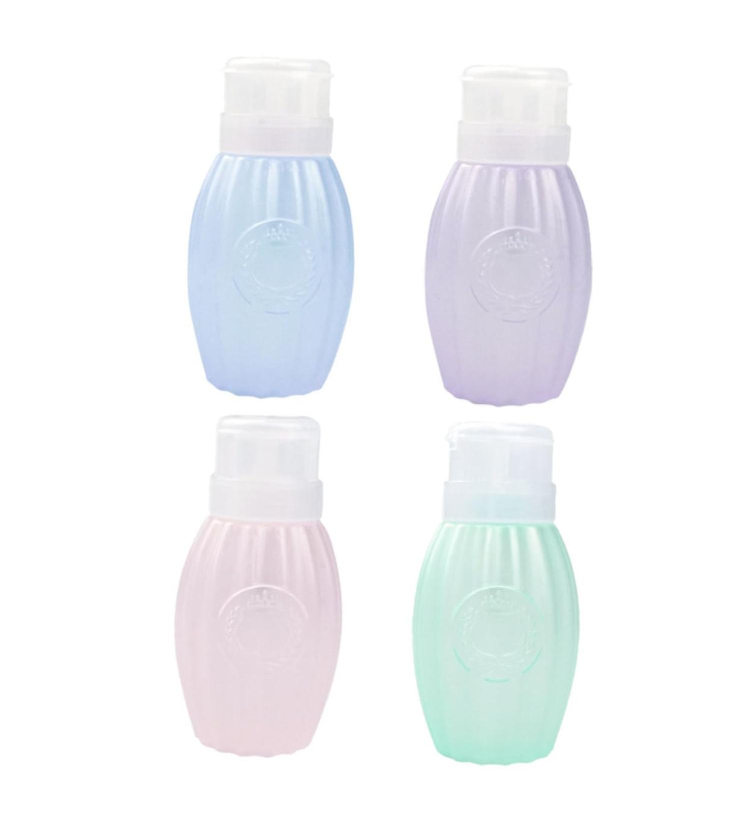  MERRYHAPY MERRYHAPY 4Pcs Nail Press Bottle Travel Lotion Bottles Containers For Liquids Container Plastic Lotion Resurrection Water Spin Nail Removal - Buy Online on GoSupps.com