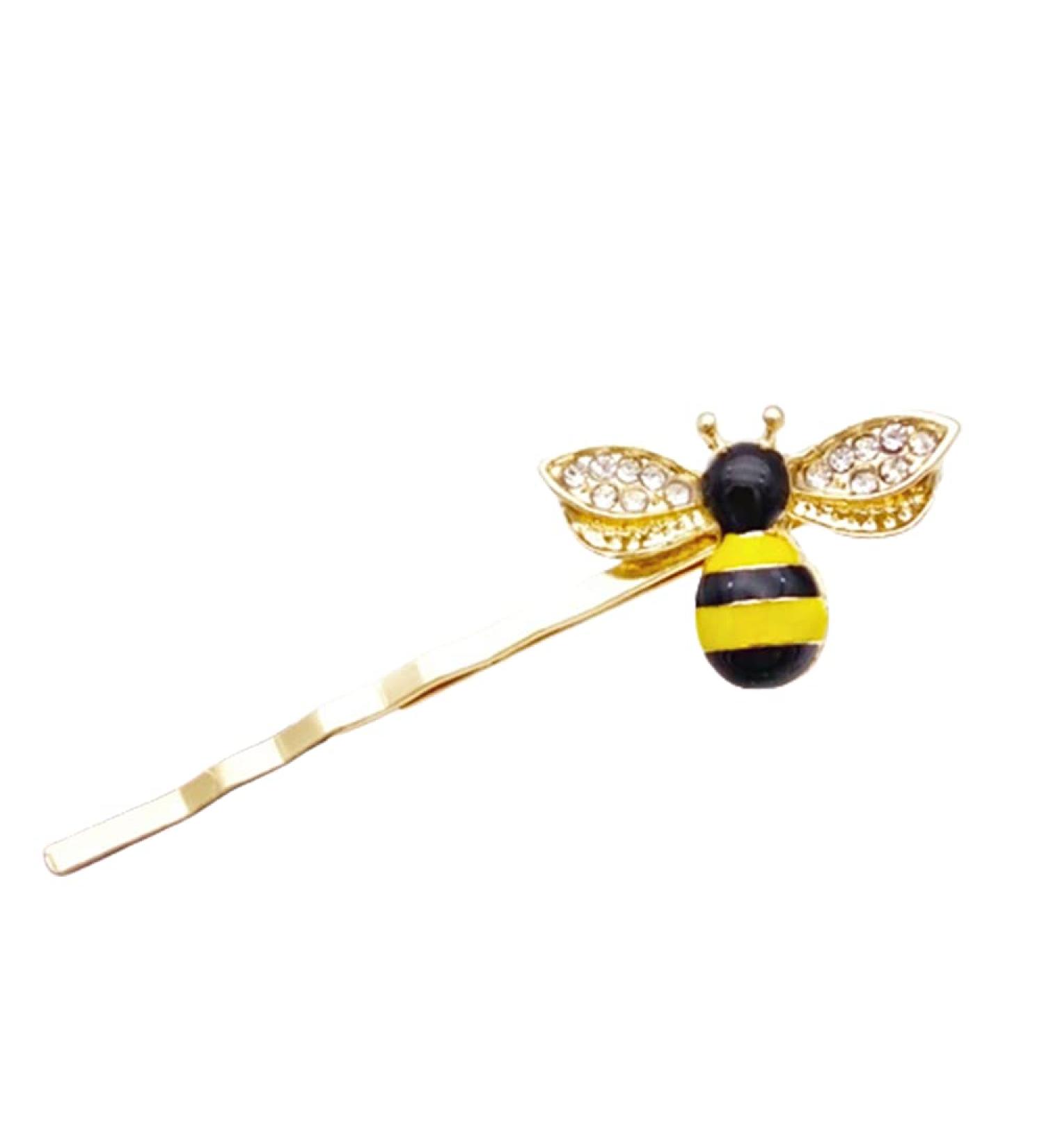 Fashion Mini Bees Hair Jewelry for Women Elegant Hairpin Hair Styling Accessories other gemstones