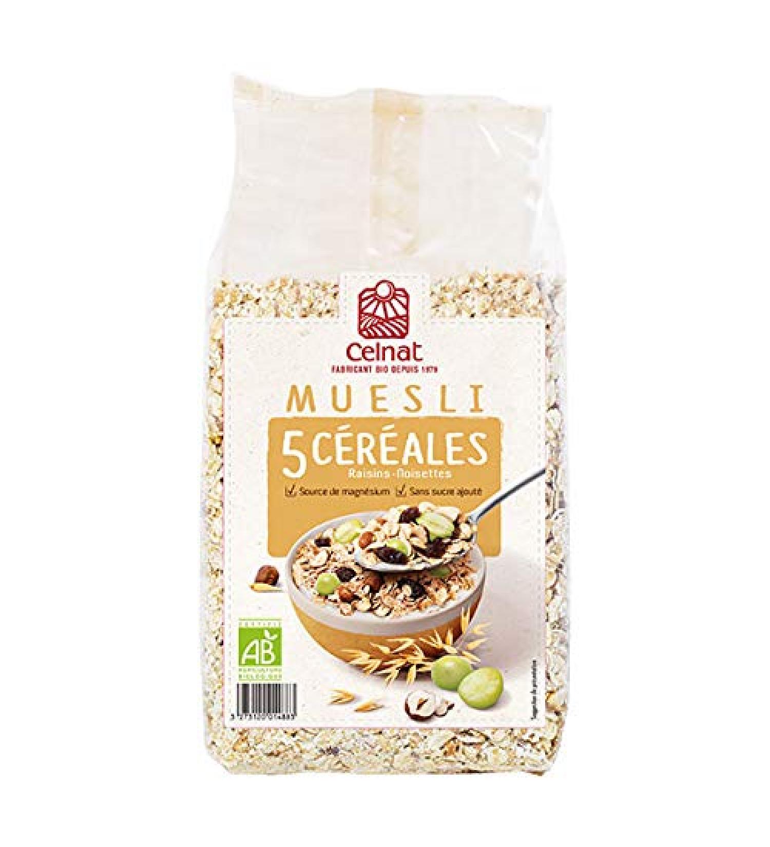 Celnat - 5 Cereal Muesli - 500G - Sold per unit - Buy Online on GoSupps.com