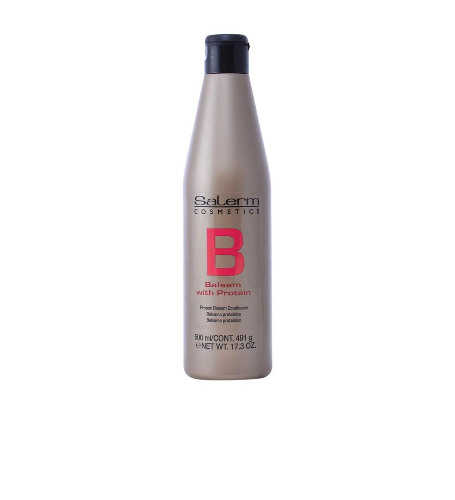 Salerm Protein Balsamo Conditioner 17.3 oz - Nourishing Hair Treatment for All Hair Types | Shop Internationally - Buy Online on GoSupps.com