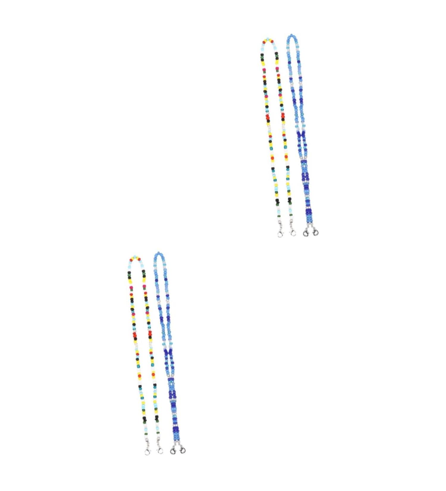 Frcolor 4-Pack Glasses Mask Chain Lanyard | Anti-Lost Anti-Slip Neck Straps for Face Coverings - Buy Online on GoSupps.com