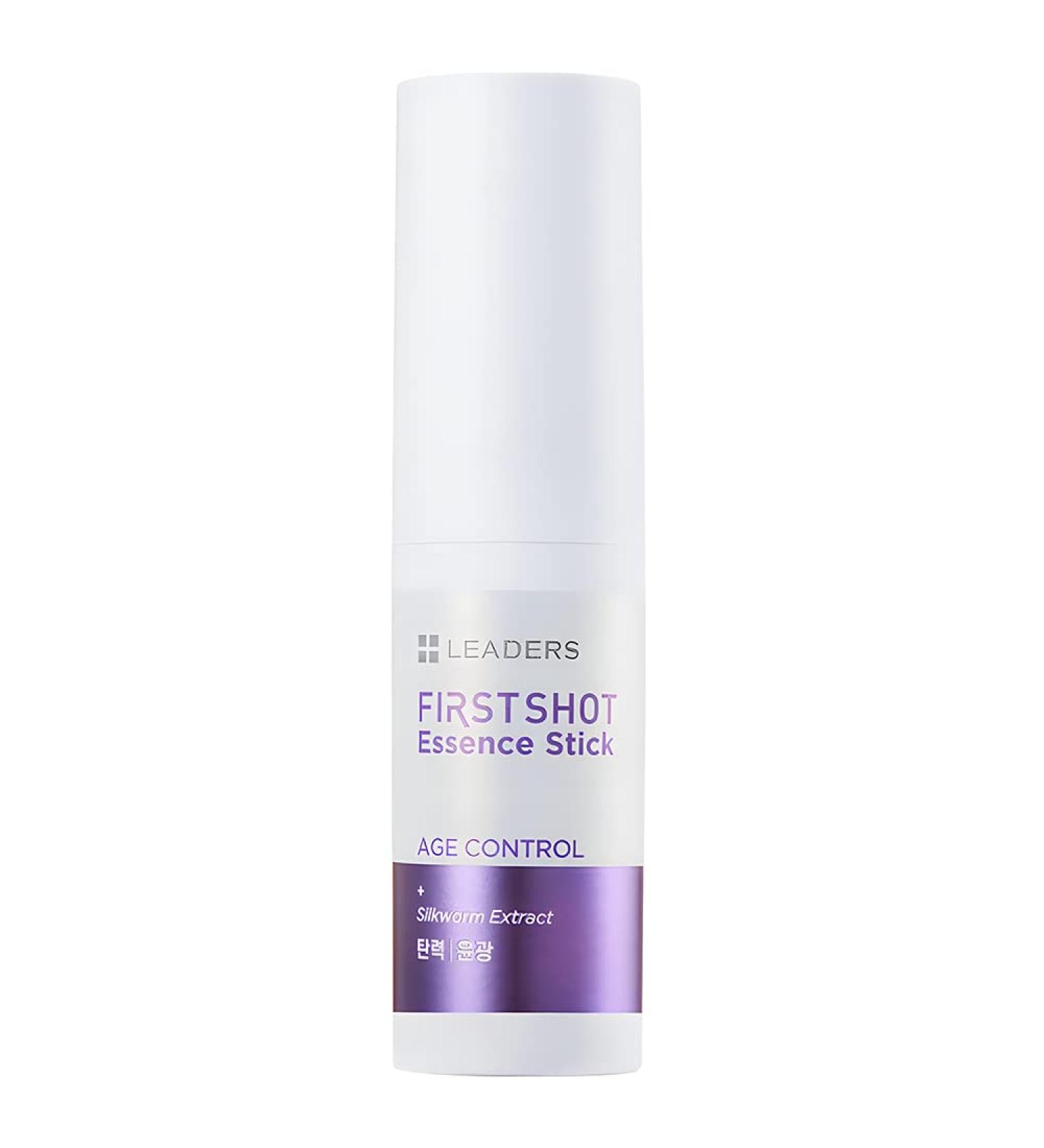 LEADERS First Shot Essence Anti-Aging Stick - Award-Winning Age Control with 94% Silkworm Extract | Portable & Easy to Use | Made in South Korea - Buy Online on GoSupps.com
