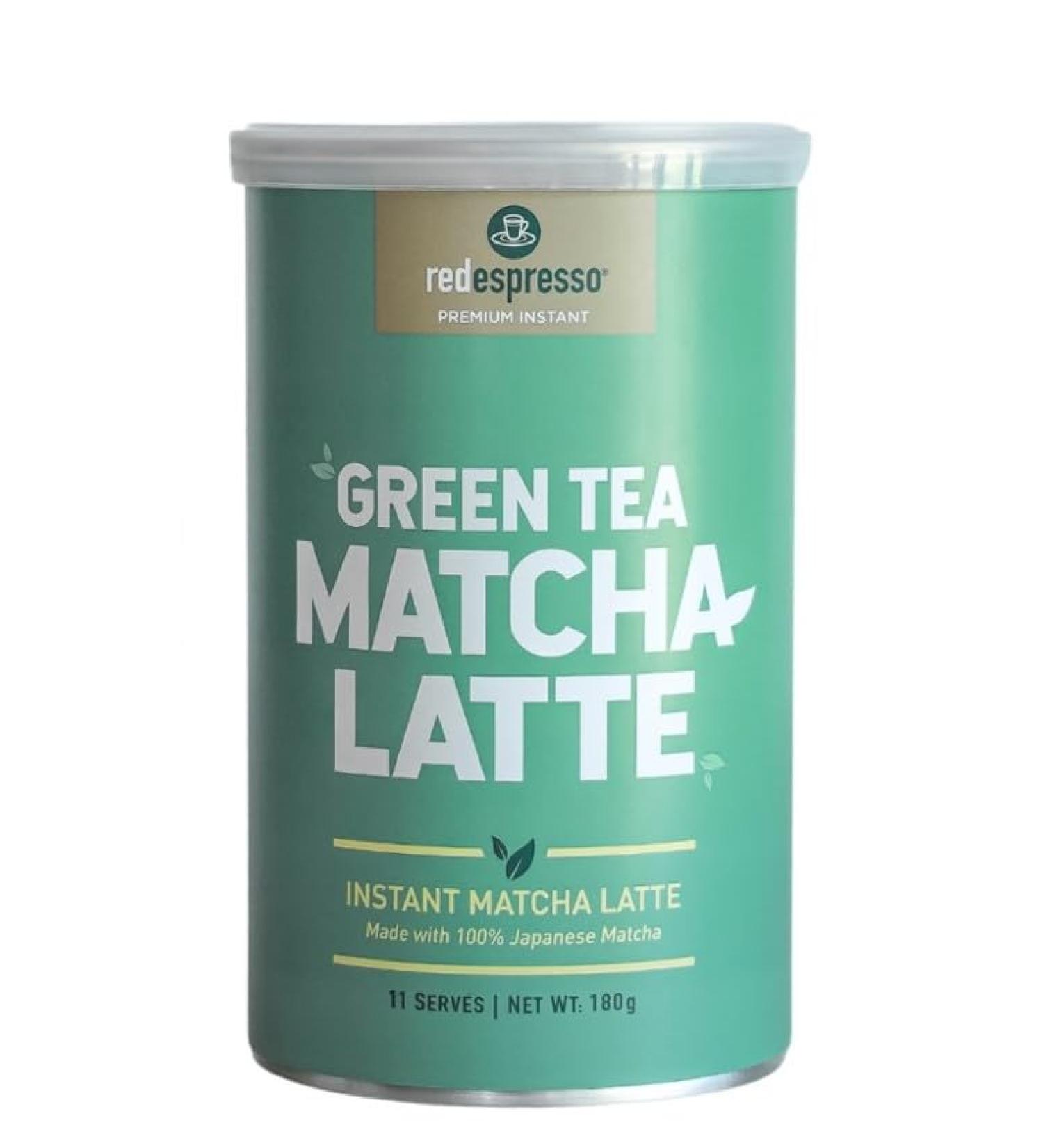 Instant green tea matcha latte 180g tin - 11 servings - Buy Online on GoSupps.com