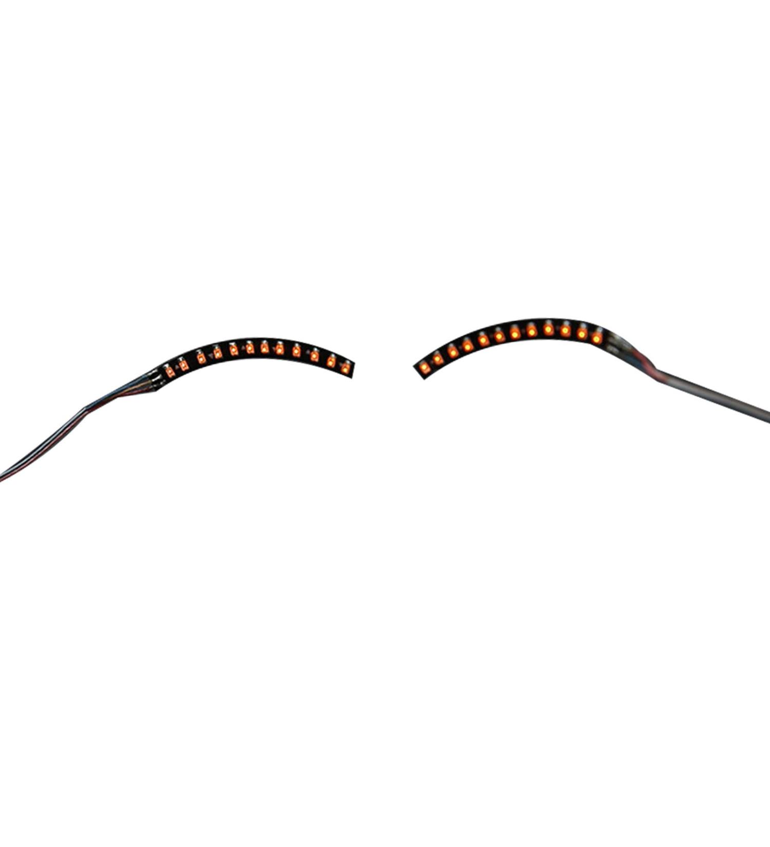 LED Eyelashes Light Safe Low Current Eye Friendly Light Up LED Eyelid Eyeliner Sticker Face Jewelry for Party Nightclub Stage Halloween Party Queen Essential (Orange) - Buy Online on GoSupps.com