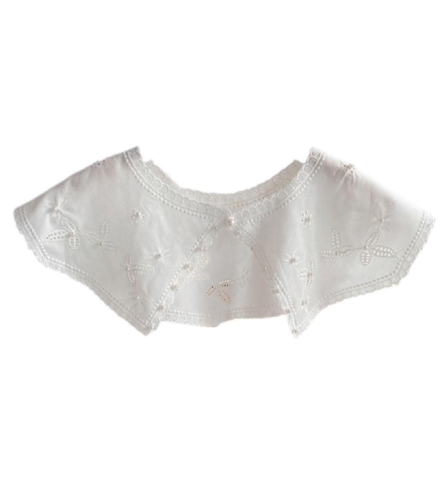 False Collar Women Faux Collar Collar Detachable Collar For Dress Embroidery Collar Lace Collar Sweater Collar Detachable Collars For Women Vintage White - Buy Online on GoSupps.com
