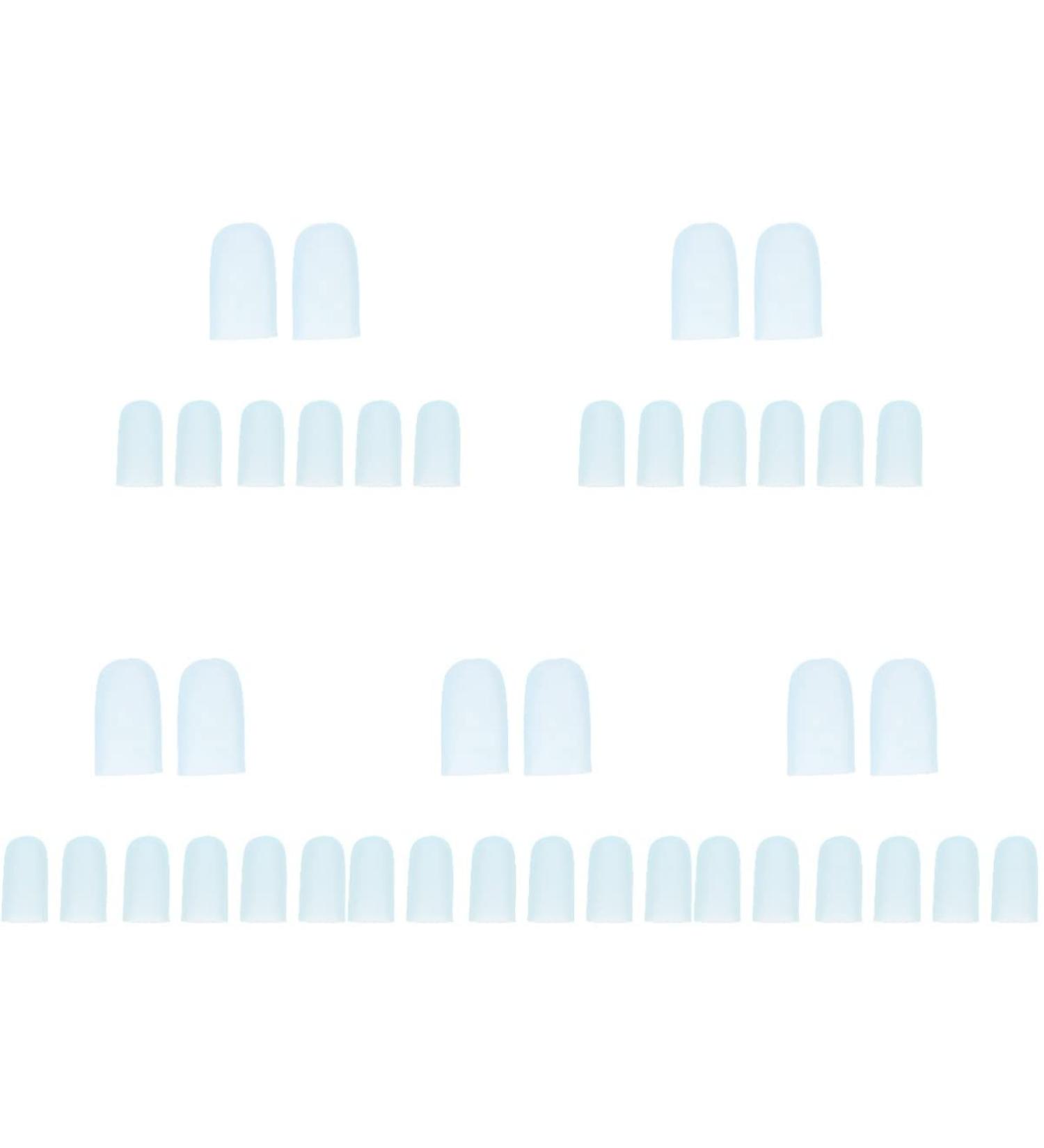 20 Pairs Multi-Function Blue Gel Toe Protectors for Men and Women - Sleeve for Corns, Calluses, and Ingrown Toes - Buy Online on GoSupps.com