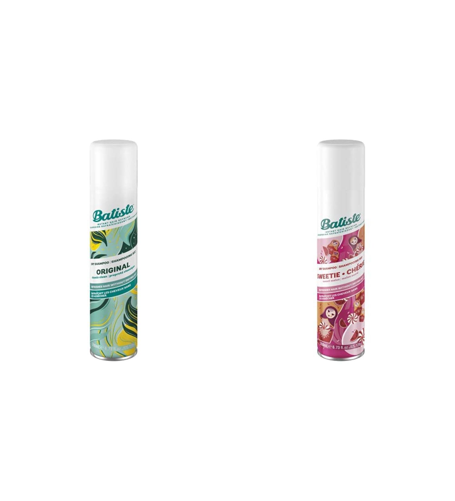 Batiste Dry Shampoo Spray Bundle | Original Scent + Sweetie Scent (200-ml each) Shampoo Spray + Shampoo Spray 200-ml - Buy Online on GoSupps.com