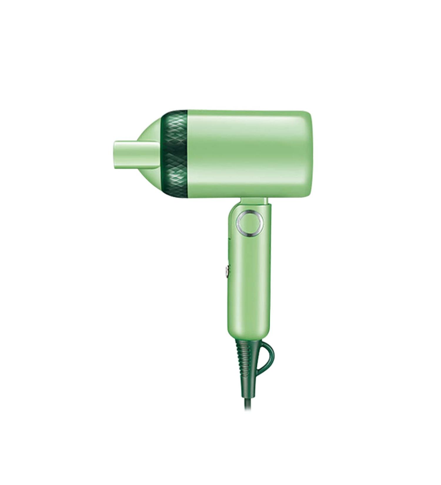 TIYETA Small Size Hair Dryer Ionic Negative Hair Dryer 1200W Compact Folding for Travel Hair Dryer Temperature & Wind Speed Adjustable Powerful Fast Blow Dryer Green - Buy Online on GoSupps.com