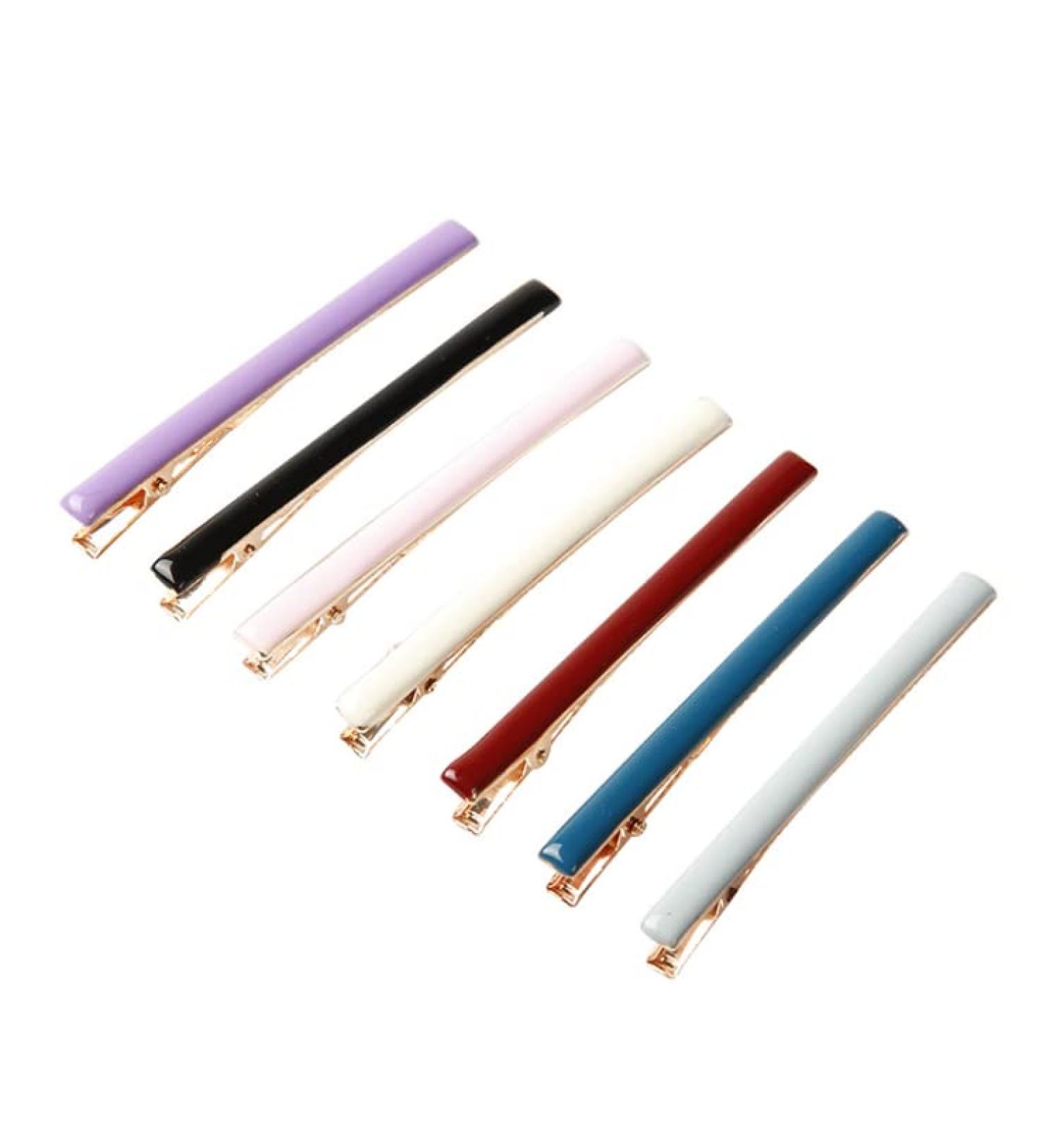 HLLMX 7 PCS Alligator Hair Clips and Bobby Pins Set for Women - Solid Color Hair Barrettes and Accessories - Buy Online on GoSupps.com