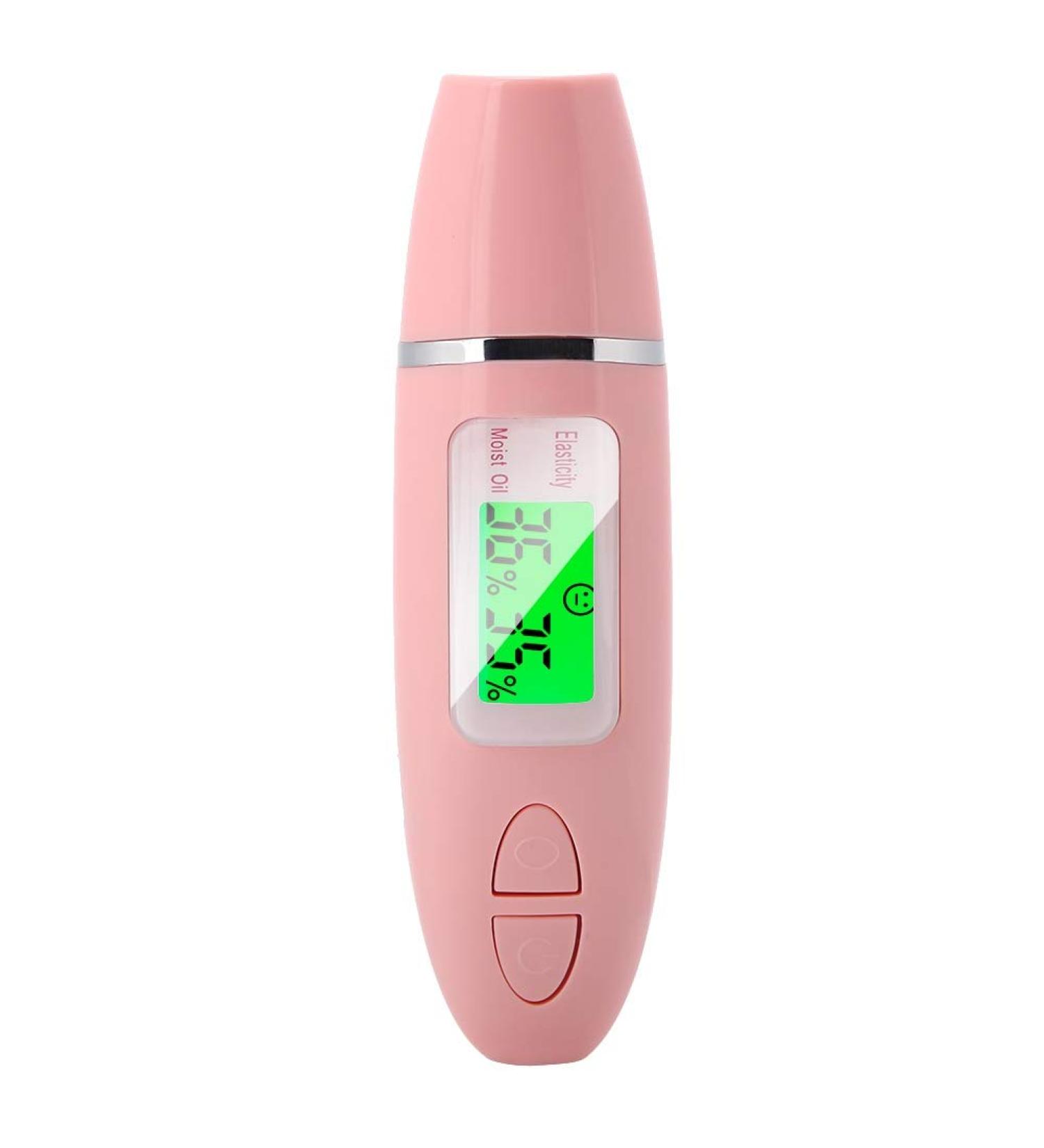 HUSHUI Digital LCD Skin Sensor Tester Precise Portable Face Moisture Water and Oil Analyzer Skin Detector and Moisture Meter - Buy Online on GoSupps.com