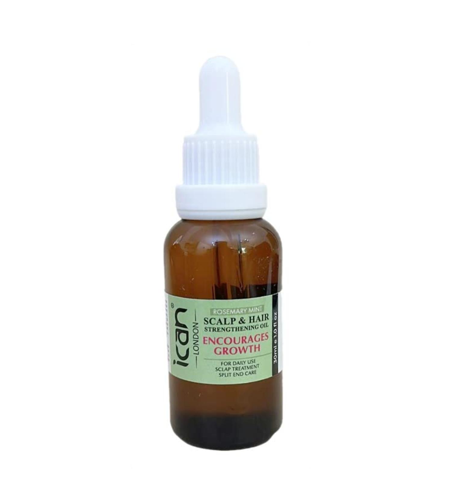 ican London Rosemary Mint Scalp & Hair Treatment Oil For Faster Hair Growth 30ml - Buy Online on GoSupps.com
