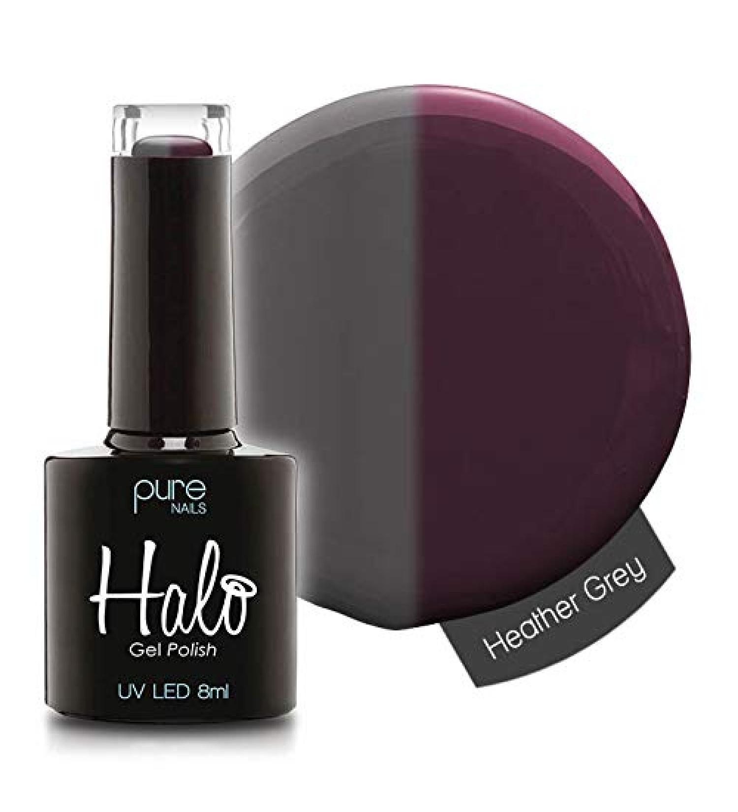 Halo Gel Polish *Full Range 8ml* **CHOOSE YOUR COLOUR(S)** (Heather Grey N2871) Heather Grey N2871 8 ml (Pack of 1)