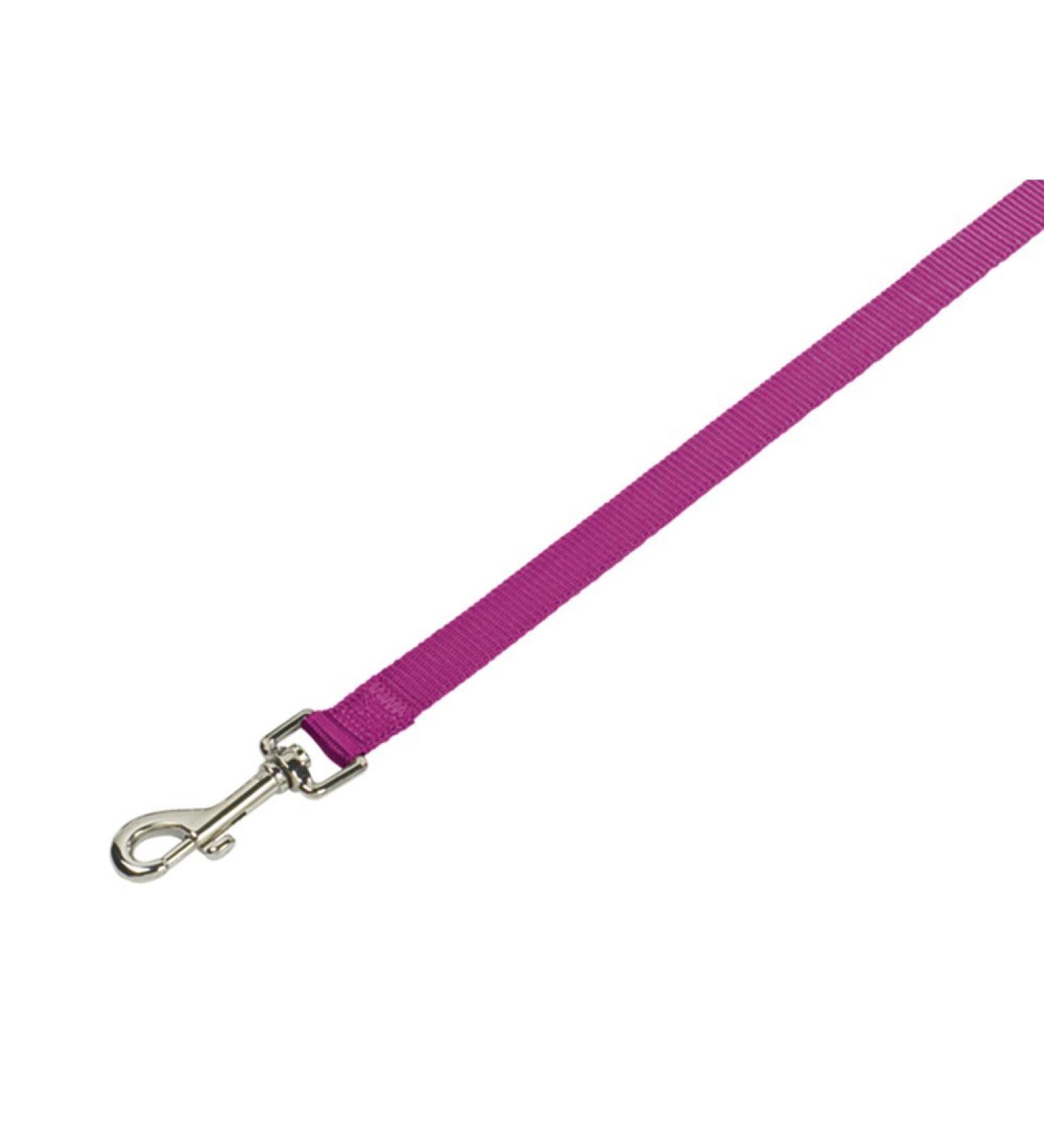 Nobby Leash Classic raspberry L: 120 cm W: 15 mm 1 piece raspberry width 15 mm