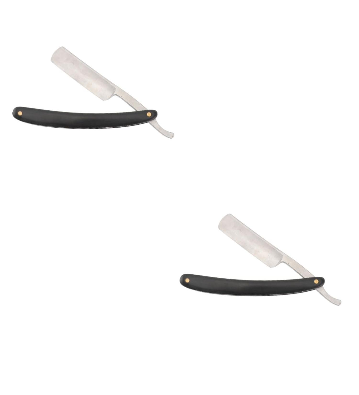 Beavorty 2-in-1 Men's Razor - Premium Bart Razi Manual Hairdresser Razor with Big Wood Handle for Precision Grooming - International Shipping Available - Buy Online on GoSupps.com