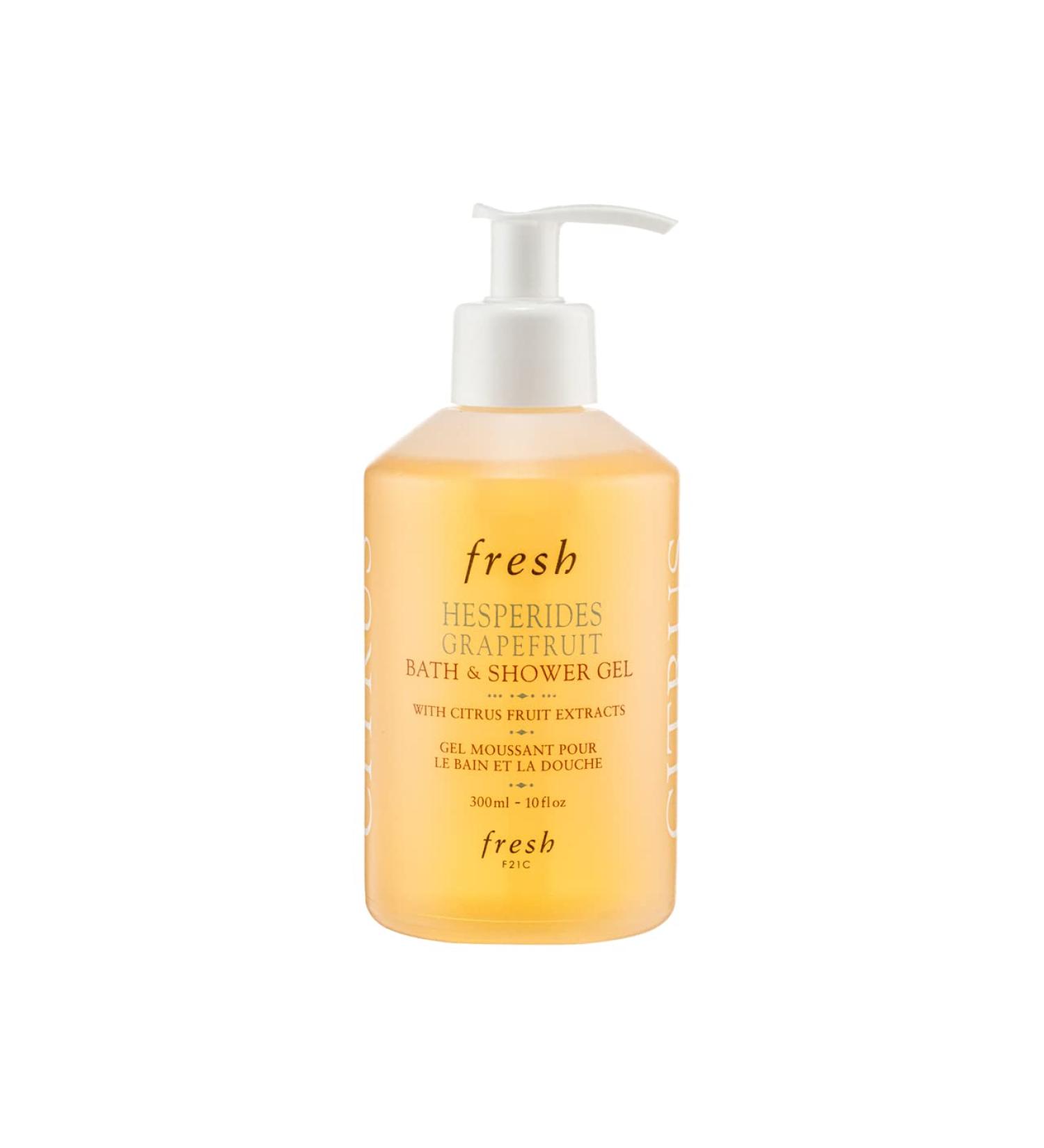 Fresh Hesperides Grapefruit Bath & Shower Wash Gel - 10 oz Pump Dispenser - Buy Online on GoSupps.com