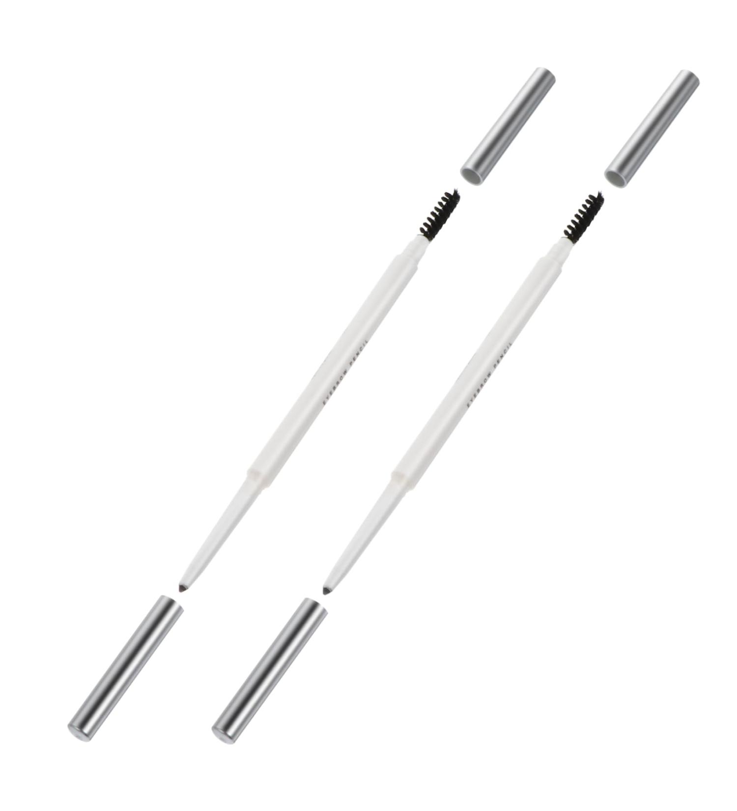 CANIGHT 2pcs Double-headed Waterproof Eyebrow Pencil Brow Pencil with Brush Eyebrow Pencil Brown Abs (shell) - Buy Online on GoSupps.com