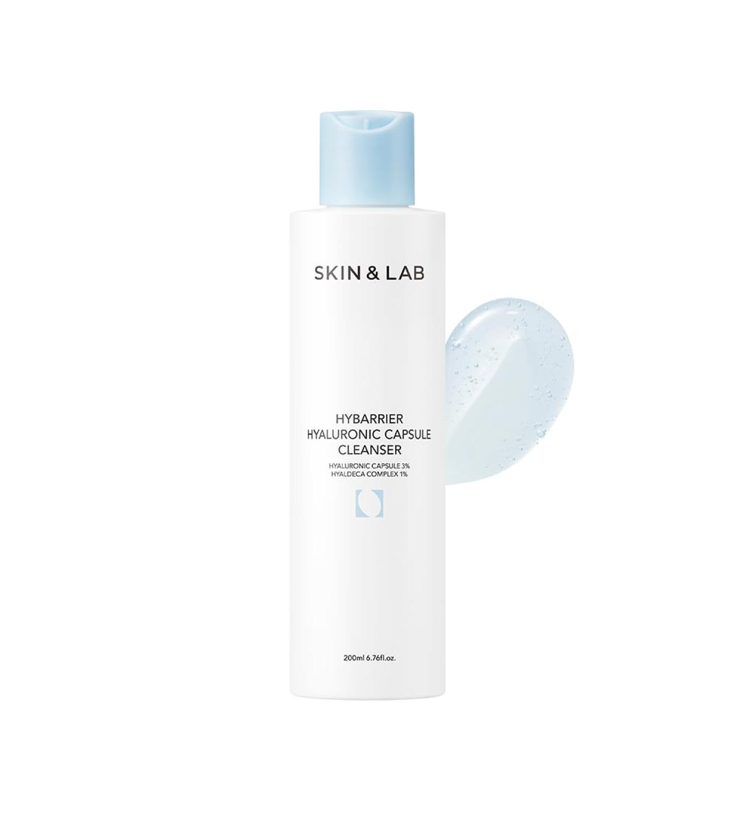 SKIN&LAB Hybarrier Hyaluronic Capsule Cleanser - Daily Gel Cleanser for All Skin Types | Infused with Hyaluronic Capsule & Hyaldeca Complex | 6.76 fl. oz | International Shipping Available - Buy Online on GoSupps.com