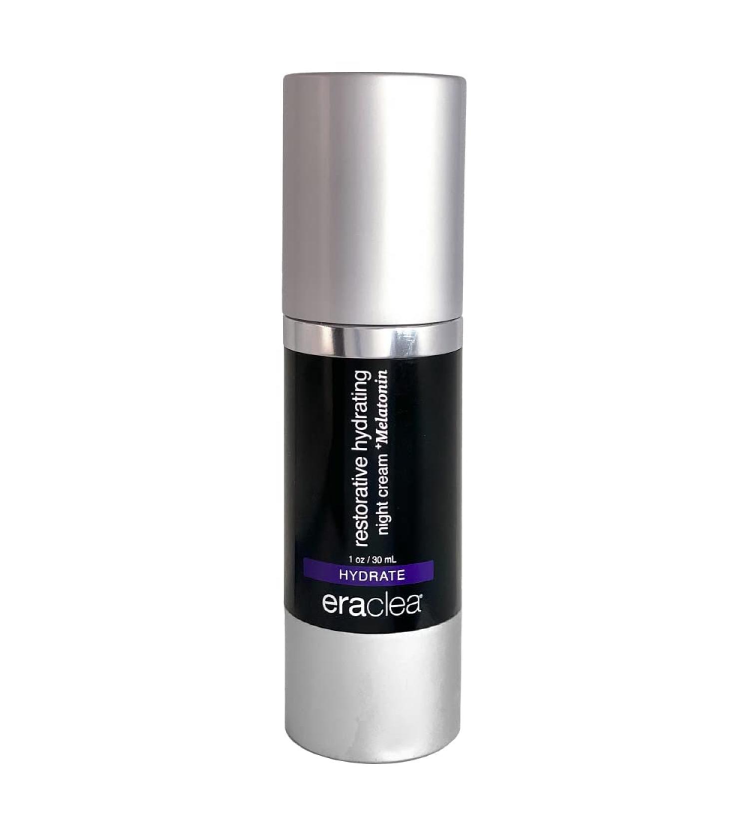 Eraclea Hydrating Night Cream with Melatonin | Anti-Aging Formula with Hyaluronic Acid Peptides & Squalane | Improve Skin Radiance & Reduce Wrinkles (1.0 fl oz - Buy Online on GoSupps.com