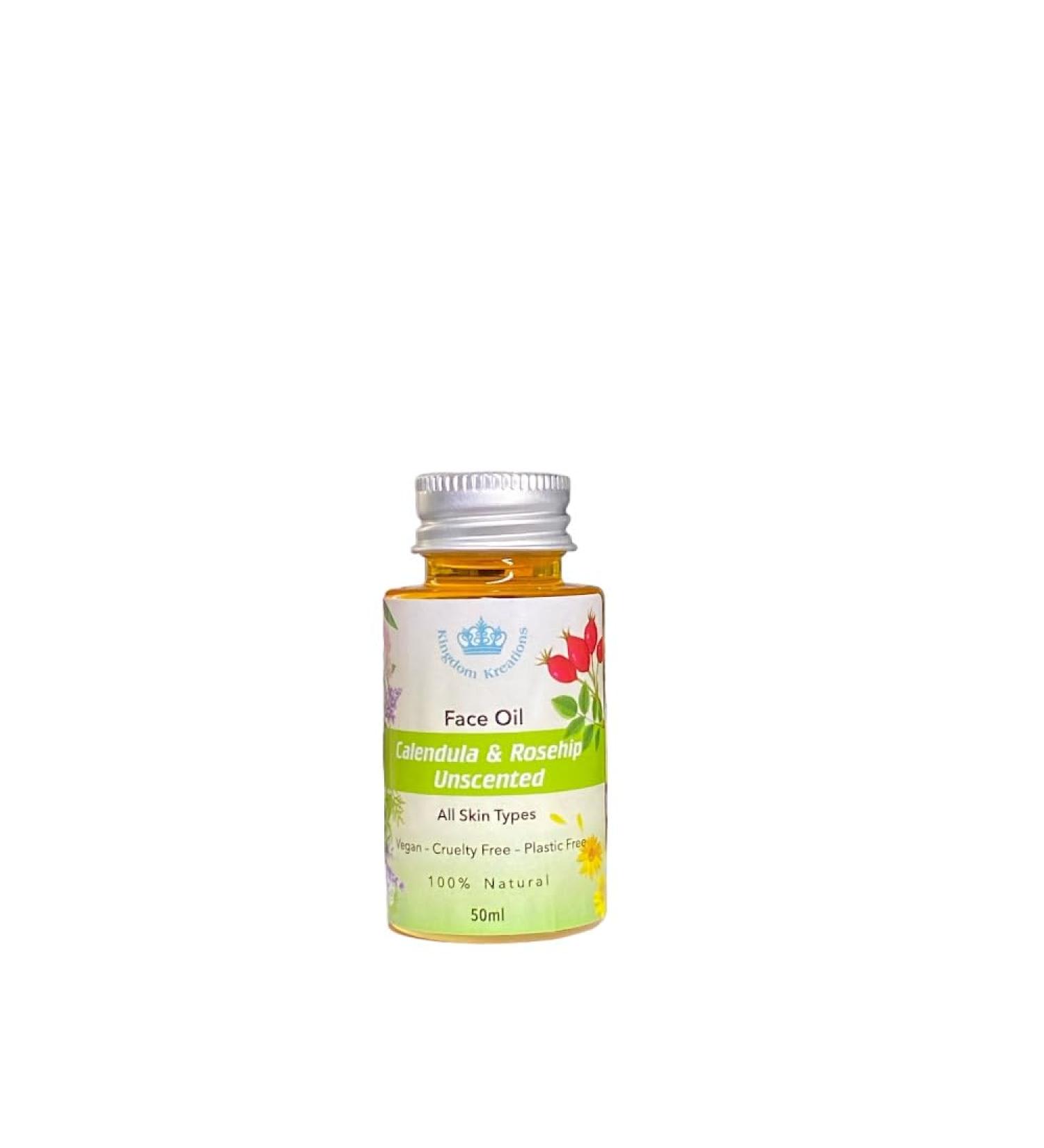 Face Oil - Calendula and Rosehip -Unscented (All Skin Types)