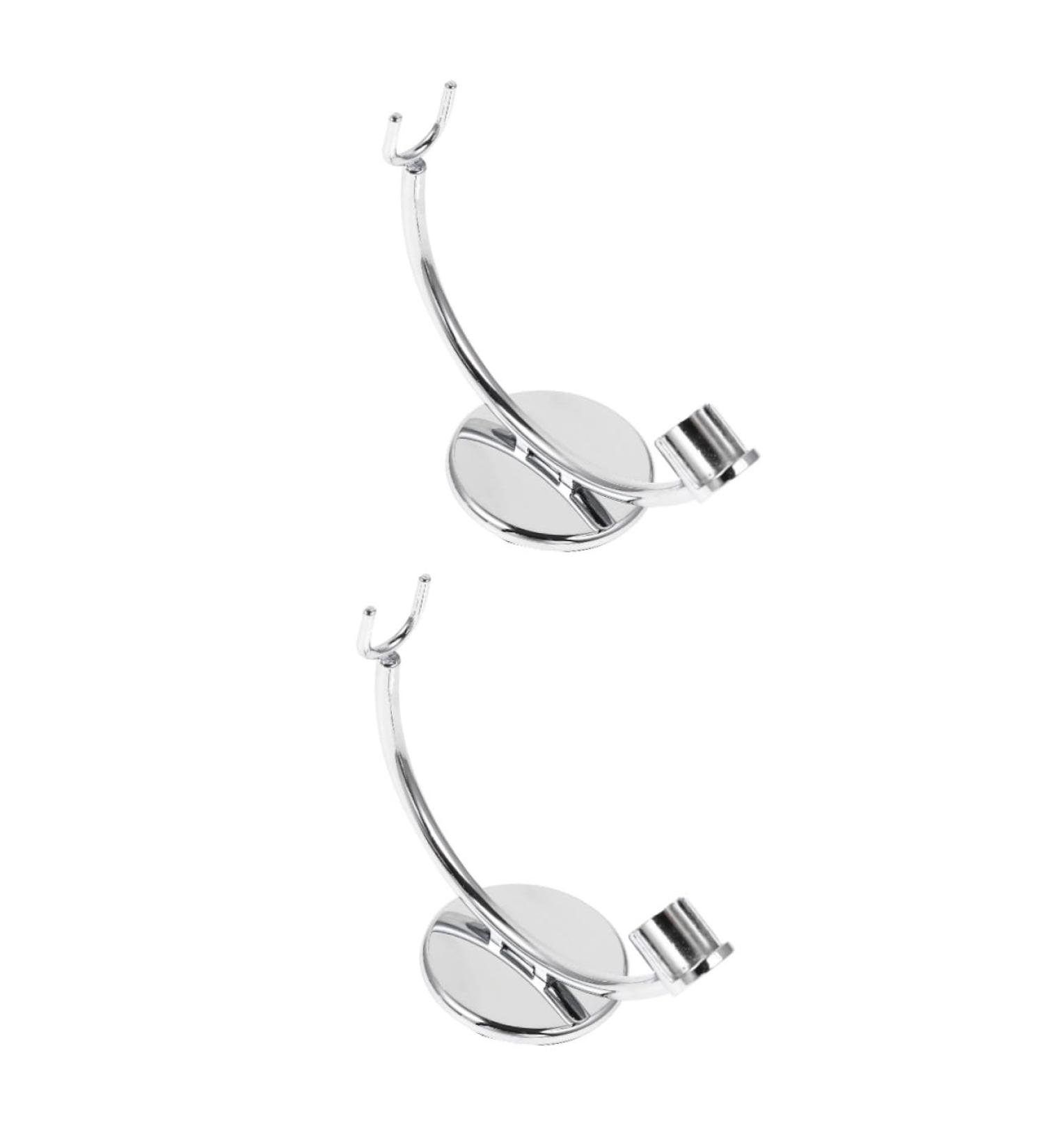 FOMIYES 2-Pack Stainless Steel Brush Holder & Razor Organizer | Men's Shaving Storage | Ideal Gifts for Him | Durable & Adjustable | 10.5x8.7cm - Buy Online on GoSupps.com