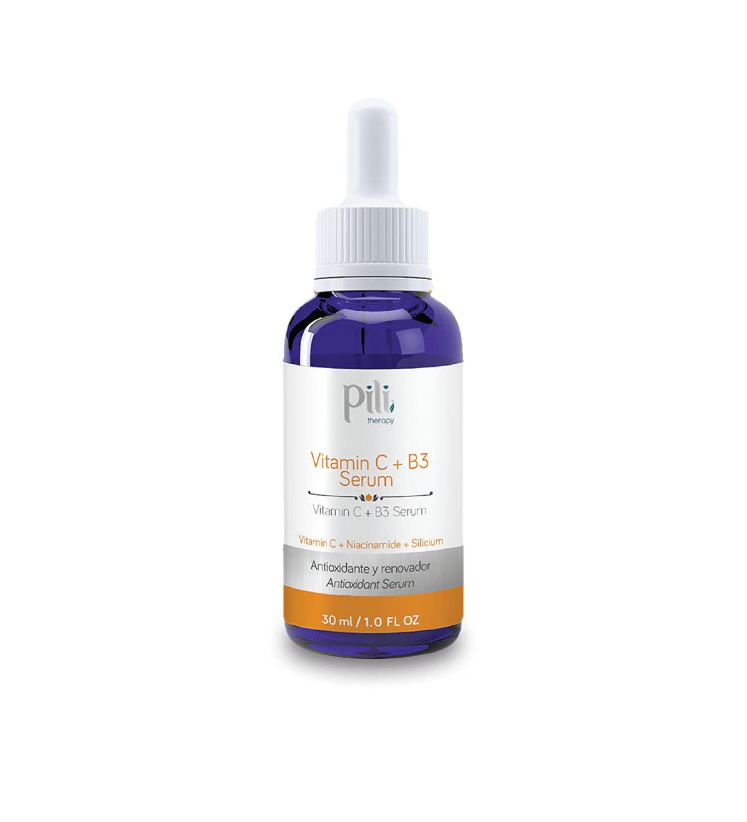 Buy Pili Vitamin C Serum with Niacinamide & Organic Silicium - Perfect for All Skin Types 1 oz - International Shipping Available - Buy Online on GoSupps.com