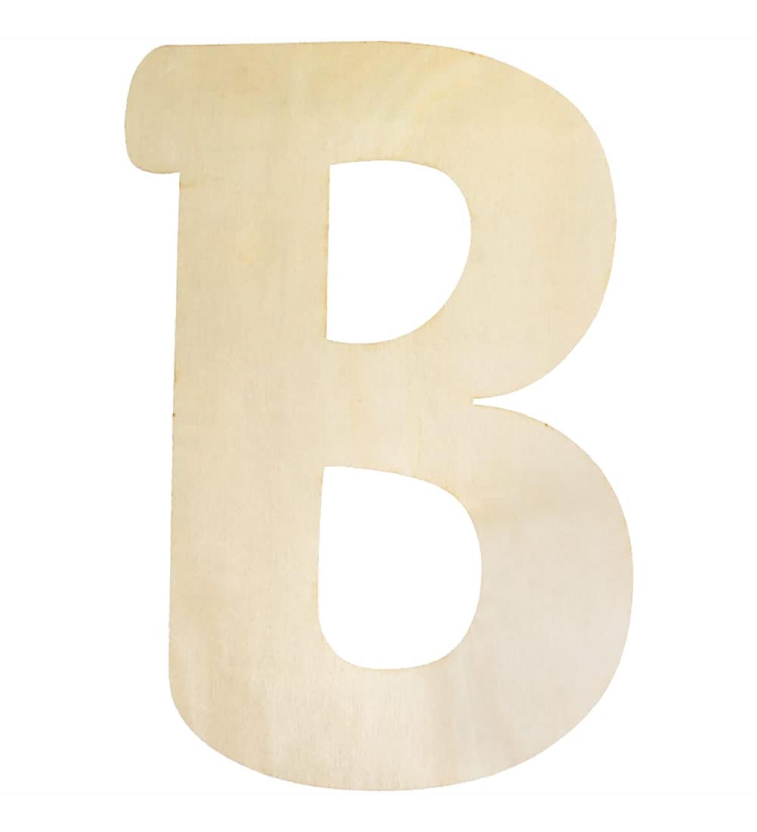 30cm Large Wooden Letter | Capital Alphabet for Crafts & Kids' Names | 5mm Thick Unfinished MDF Wood | Nursery Wall Decor & Sign Board - Buy Online on GoSupps.com