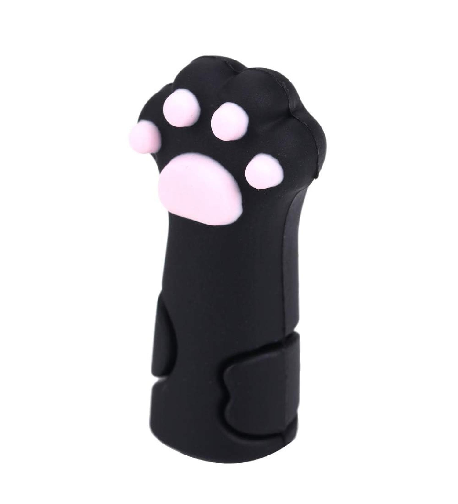 Black Nipper Protective Cover 1Pc Cat Paw Shape Silicone Nipper Cover Protective Sleeve Cuticle Nippers for Nail Cuticle Scissors Manicure Tools Tweezers Cap - Buy Online on GoSupps.com