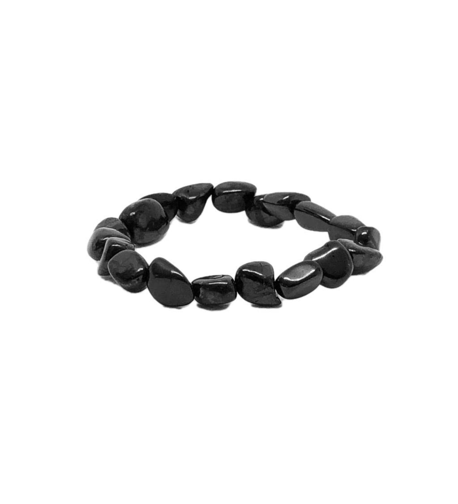 Pachamama Essentials Authentic Shungite Nugget Bracelet Stretchy From Karelia Region Russia Against EMR EMF Protection 7.5 mm Shungite shungite - Buy Online on GoSupps.com