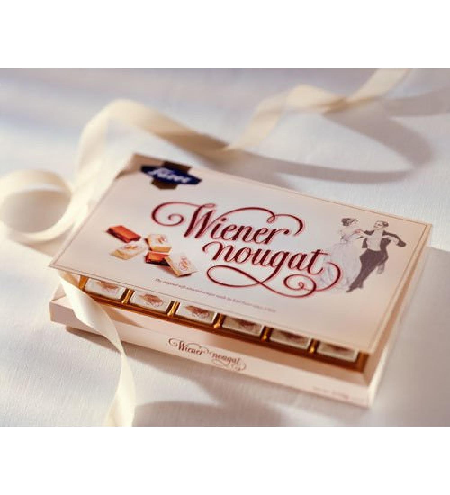 Karl Fazer Wiener Nougat Bonbons au chocolat au lait avec amande douce croustillante 210 g Bo te cadeau Lot de 3