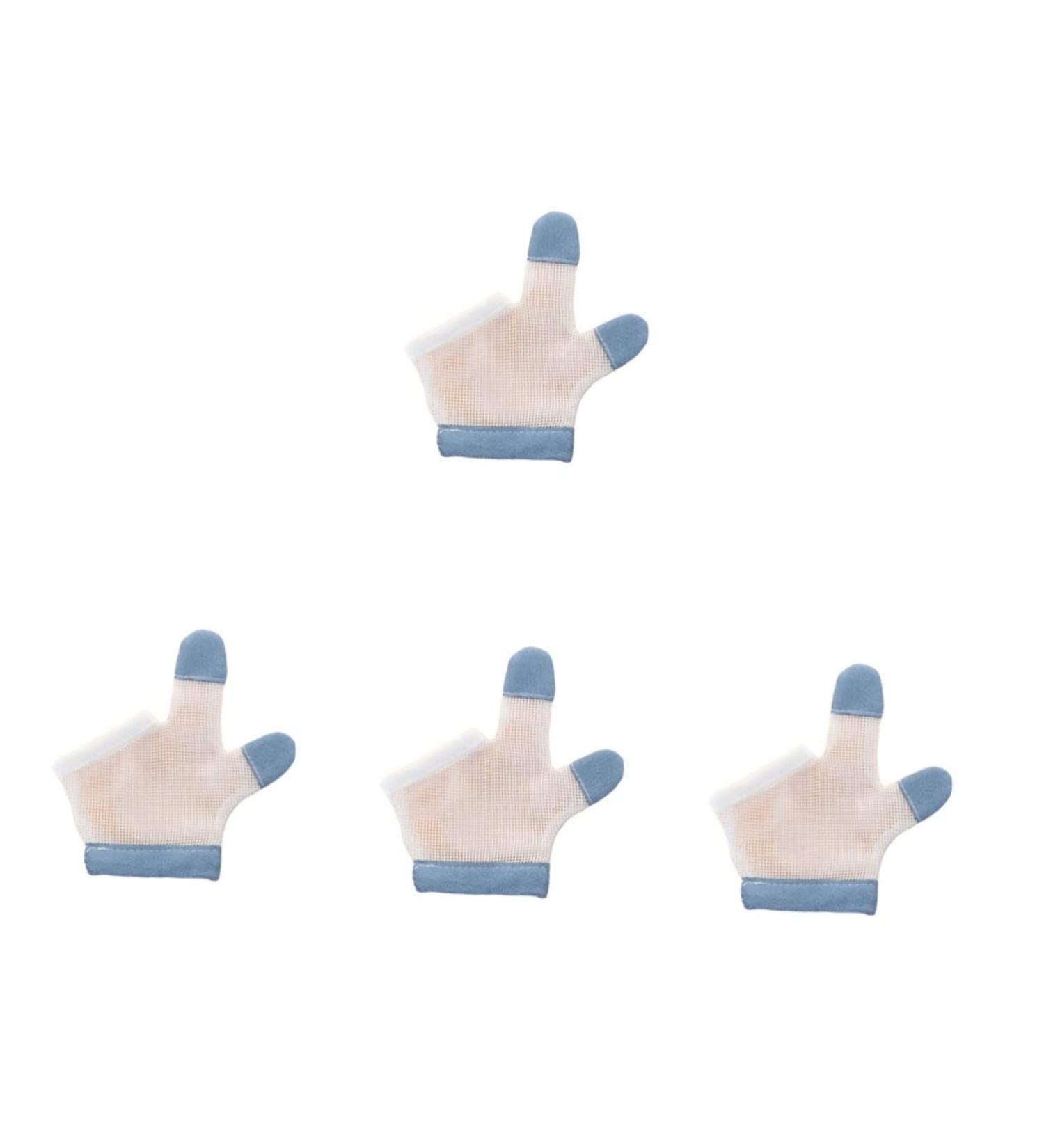 Toddmomy 4 Pairs Anti-Eating Gloves Infant Outdoor Toys Munch Mittens for Babies Silicone Mitts Baby Sucking Thumb Thumb Guard Teething Toys Yarn Gloves Kids Mitt Breathable Gloves Nylon As Shown 1x4pcs 11.5X6.5CMx4pcs - Buy Online on GoSupps.com