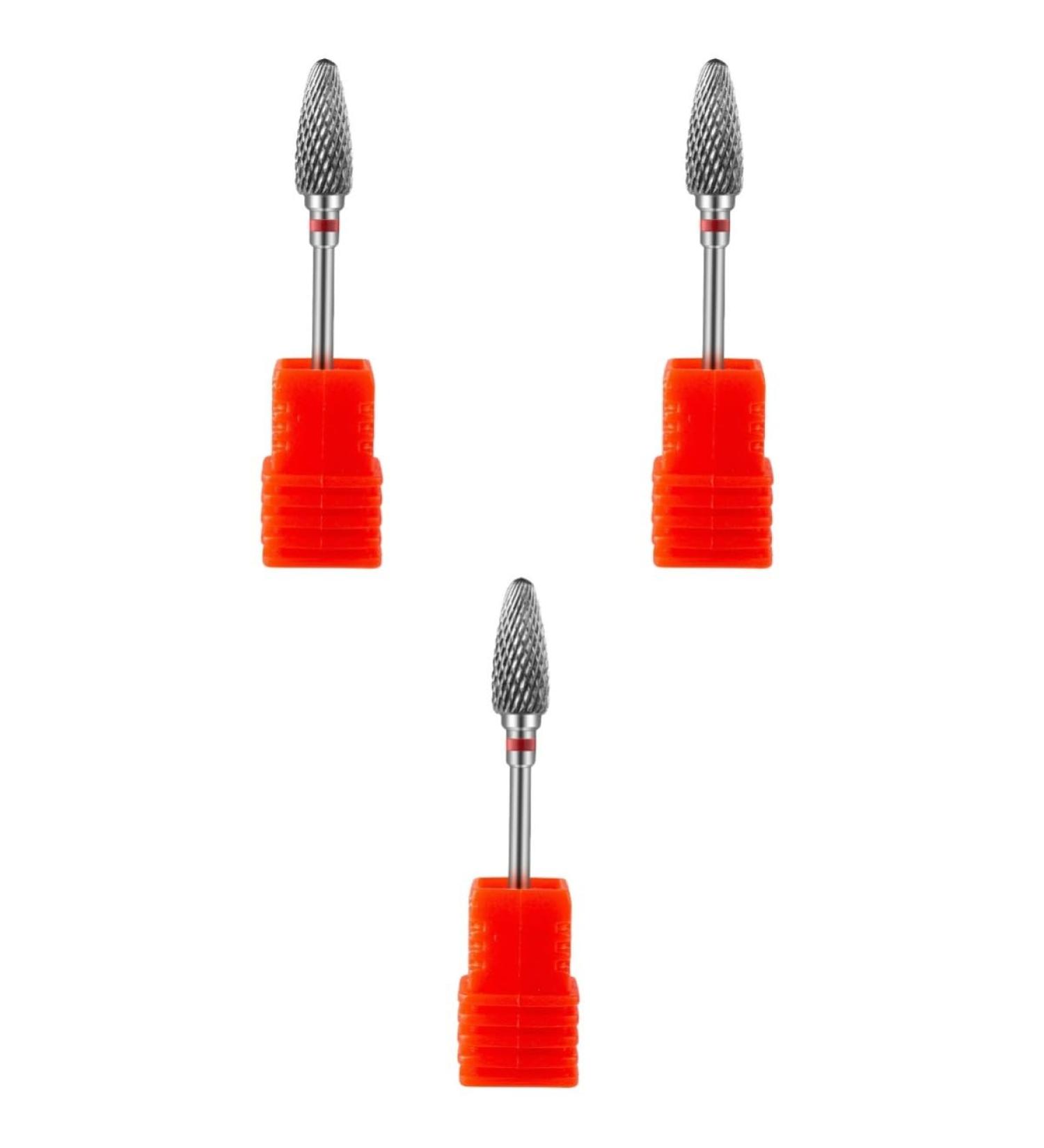 POPETPOP 3pcs Nail Polisher Professional Nail Drill Bits Brocas Para Drill Nails Electric Manicure Drill Bit Head Drill Bits Heads Nail Supplies Electric Nail Vacuum Tungsten Steel Alloy 7x1.3cmx3pcs As Shown 1x3pcs - Buy Online on GoSupps.com