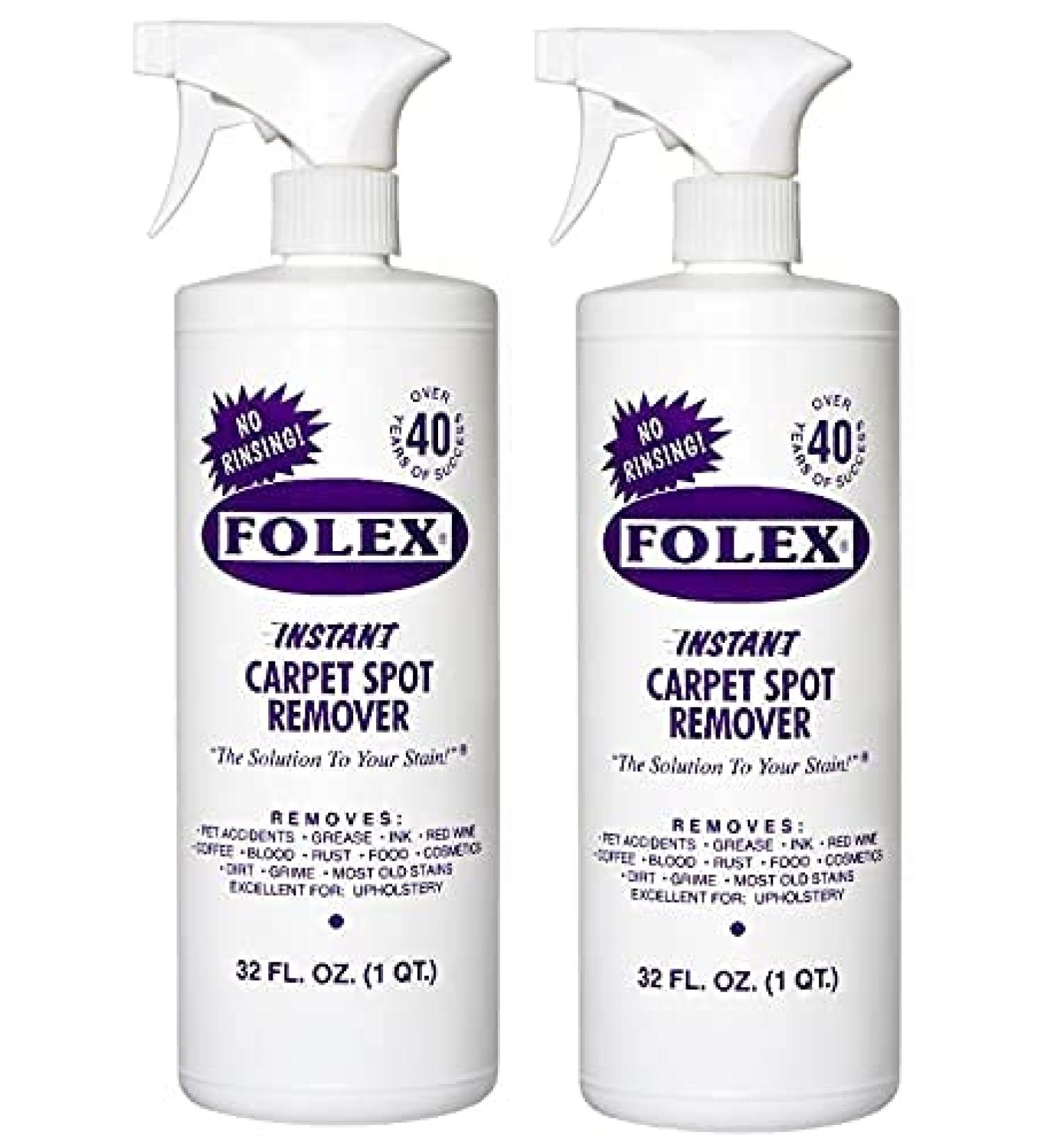 Folex Instant Carpet Spot Remover, 32 Fl Oz (Pack of 2)