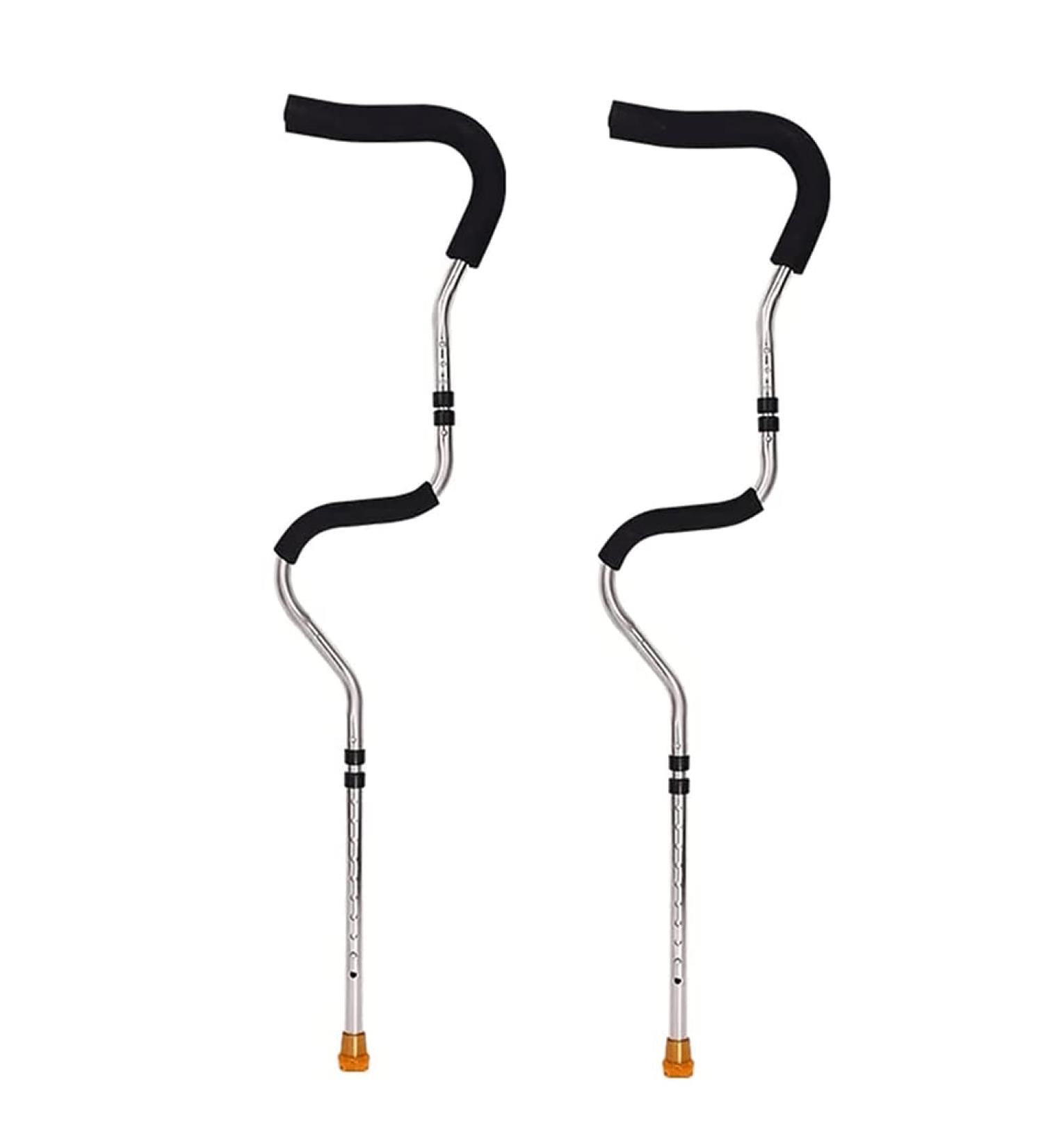 Adult Crutches Medical Crutches Portable Armpit Crutches with Detachable Adjustable Crutches Suitable for Walking Rehabilitation Training Convenient Independence 2pcs - Buy Online on GoSupps.com