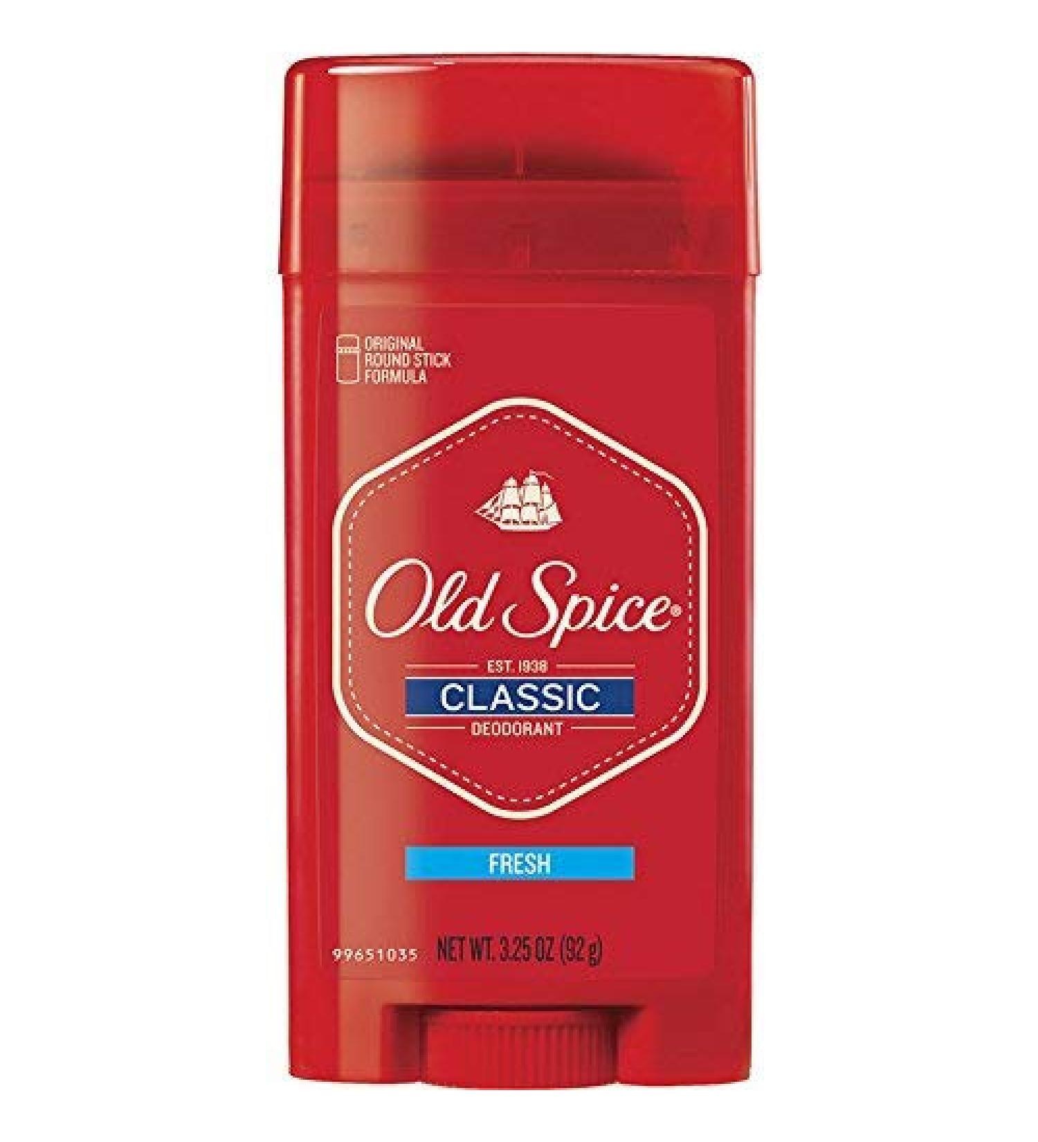 Old Spice Classic Deodorant Stick Fresh 3.25 oz (Pack of 2)