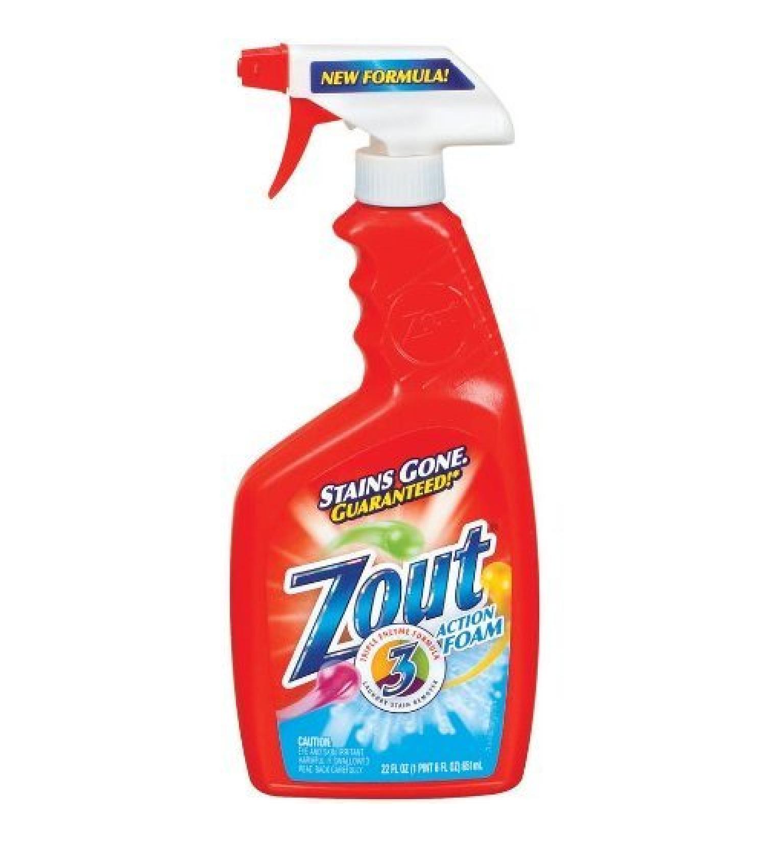 Zout Stain Remover Action Foam 22 oz. (Pack of 12)