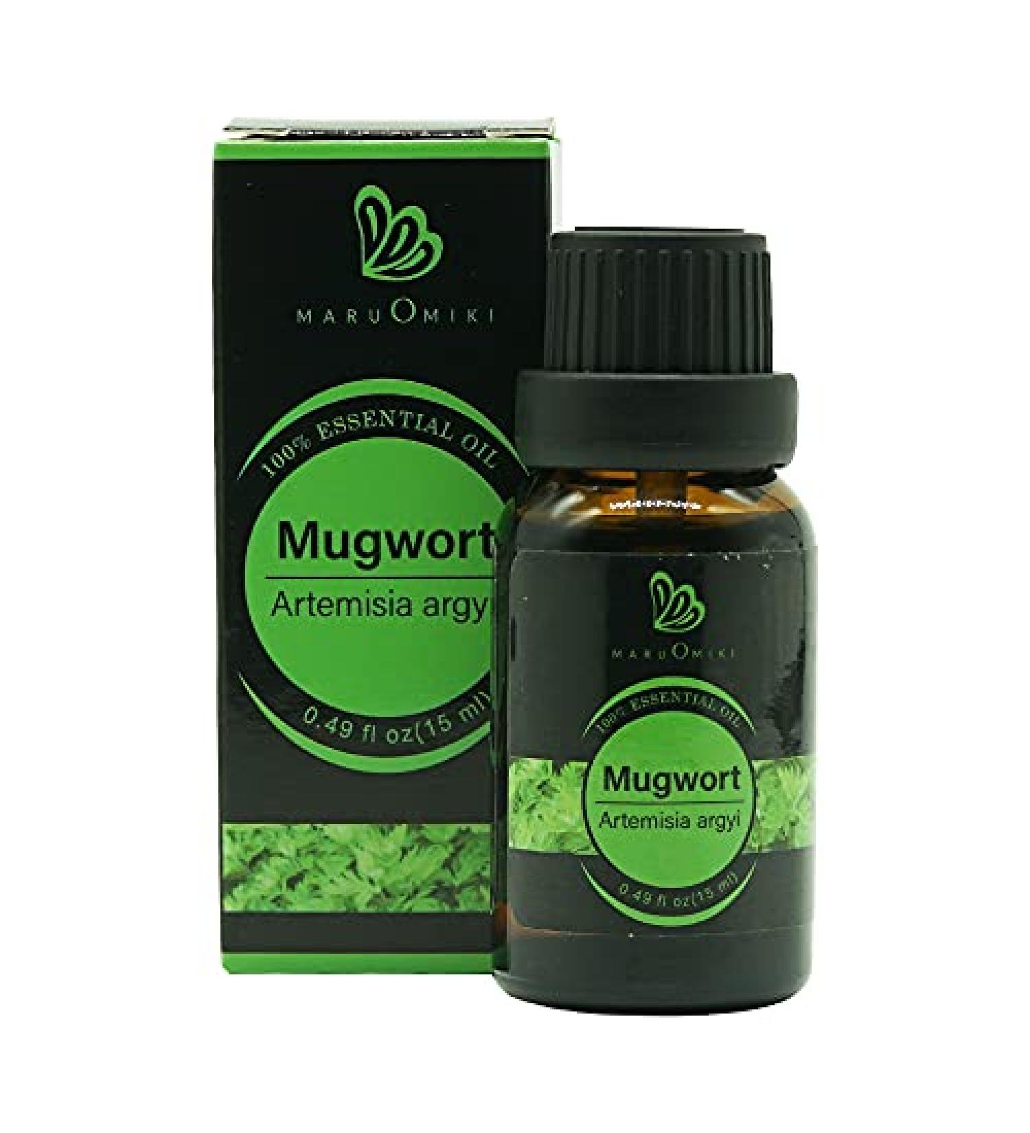 Mugwort Essential Oil 100% Pure-Undiluted Therapeutic Grade Great for Aromatherapy Foot Bath Moxibustion Guasha 15ml(0.49oz) - Buy Online on GoSupps.com