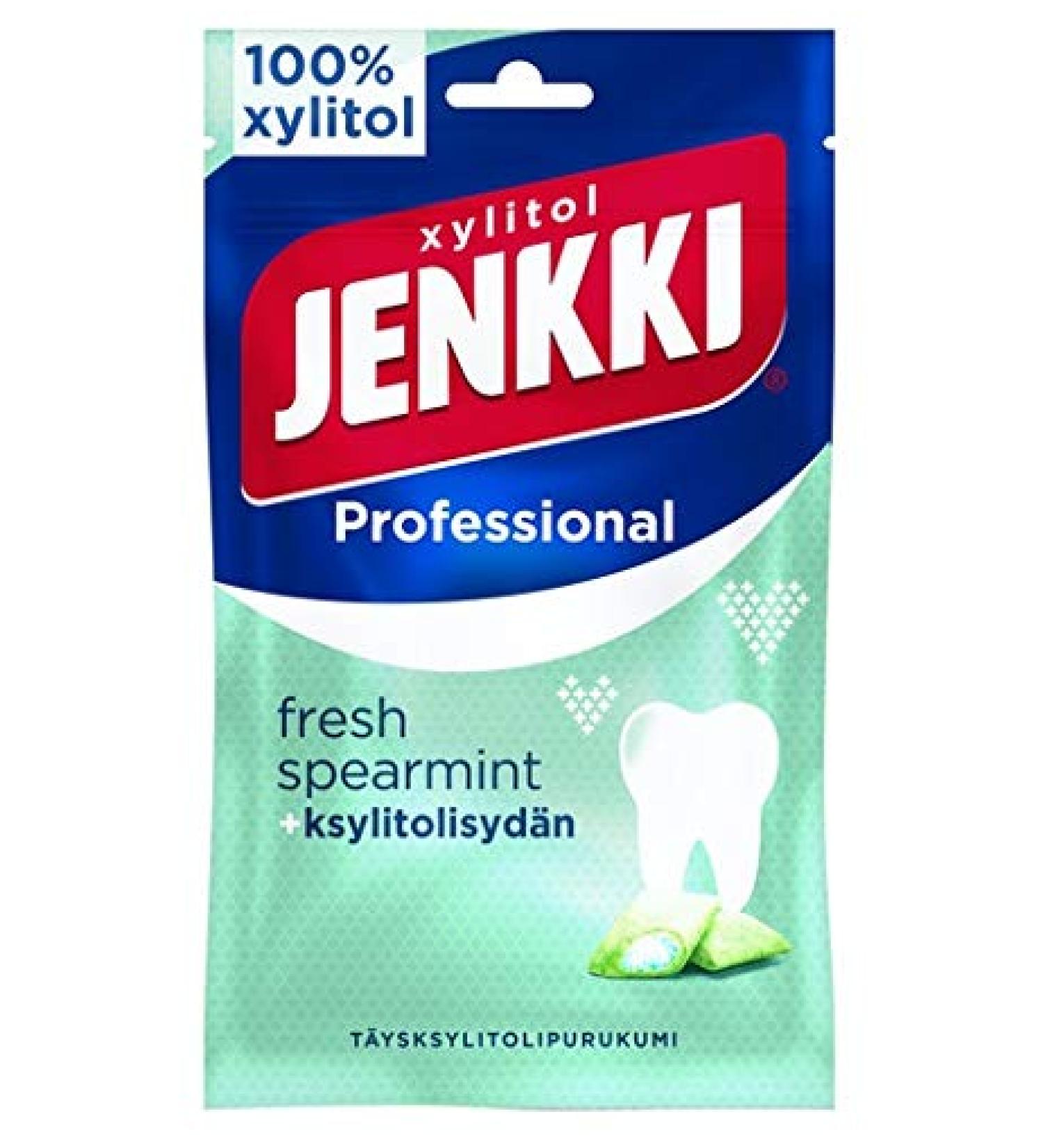 Cloetta Jenkki Xylitol Spearmint Chewing Gum 1 Pack of 70g