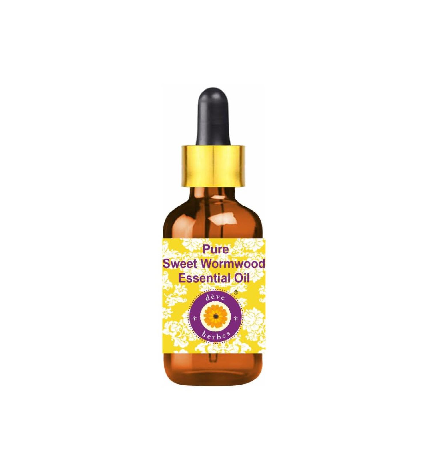 d ve herbes Sweet Wormwood Essential Oil (Artemisia annua) with Glass Dropper | Pure | Non-Sticky | Non-greasy | Lightweight | Men & Women | All Skin Types | Steam Distilled 30ml (1 oz) - Buy Online on GoSupps.com